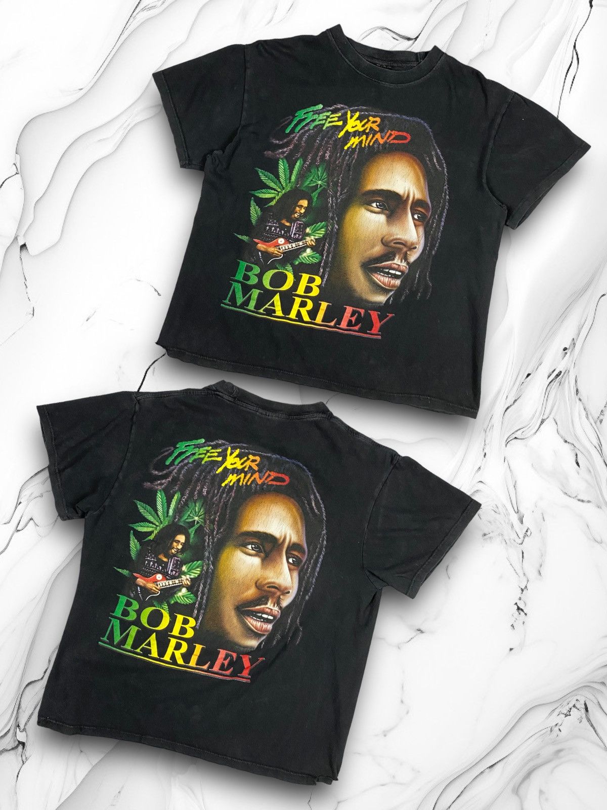 Bob Marley Vintage 00s Bob Marley Legend 420 Weed Ganja Y2K Tee T-Shirt Size US M / EU 48-50 / 2 - 1 Thumbnail