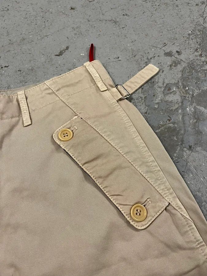 Prada × Vintage 2000s Prada Beige Contemporary Utility Pants Size US 30 / EU 46 - 9 Thumbnail