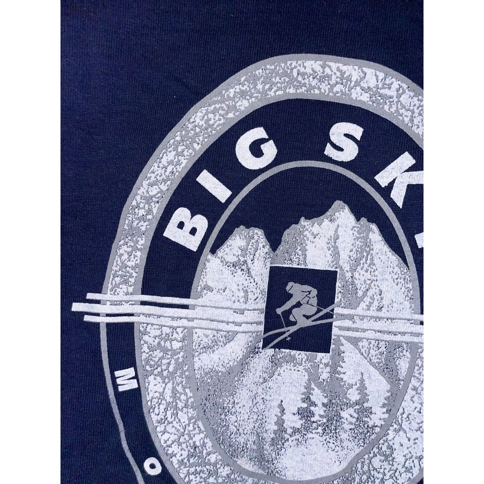 Vintage 90s Youth Big Sky Montana Blue Long Sleeve Ski Shirt Size S / US 4 / IT 40 - 7 Thumbnail