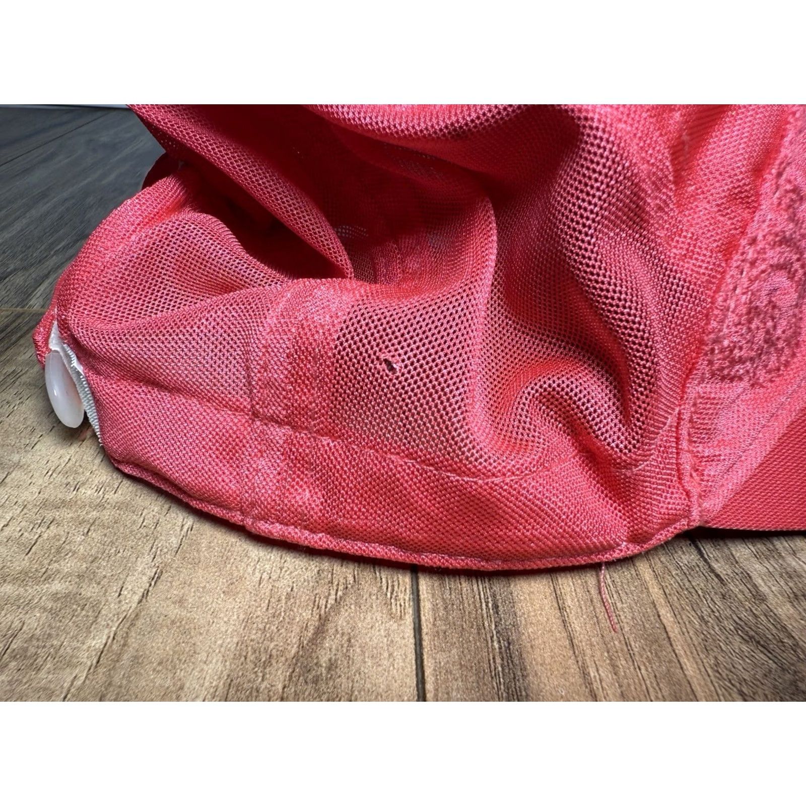 Nike VINTAGE Nike Hat Womens Adjustable Pink VTG Y2K Strap Panel Hot Running Featherlight Embroidered Size ONE SIZE - 4 Thumbnail