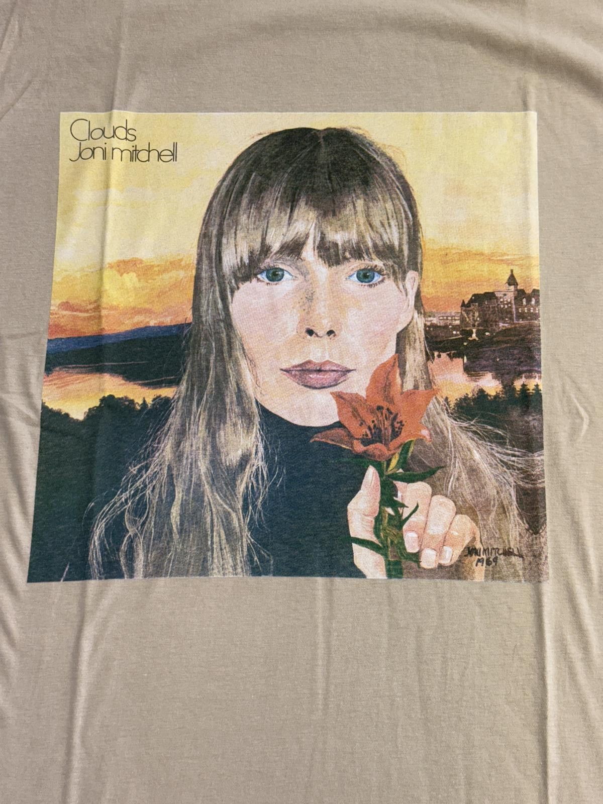 Designer Joni Mitchell T-shirt Clouds Album Cover Tee - M Size US M / EU 48-50 / 2 - 3 Thumbnail