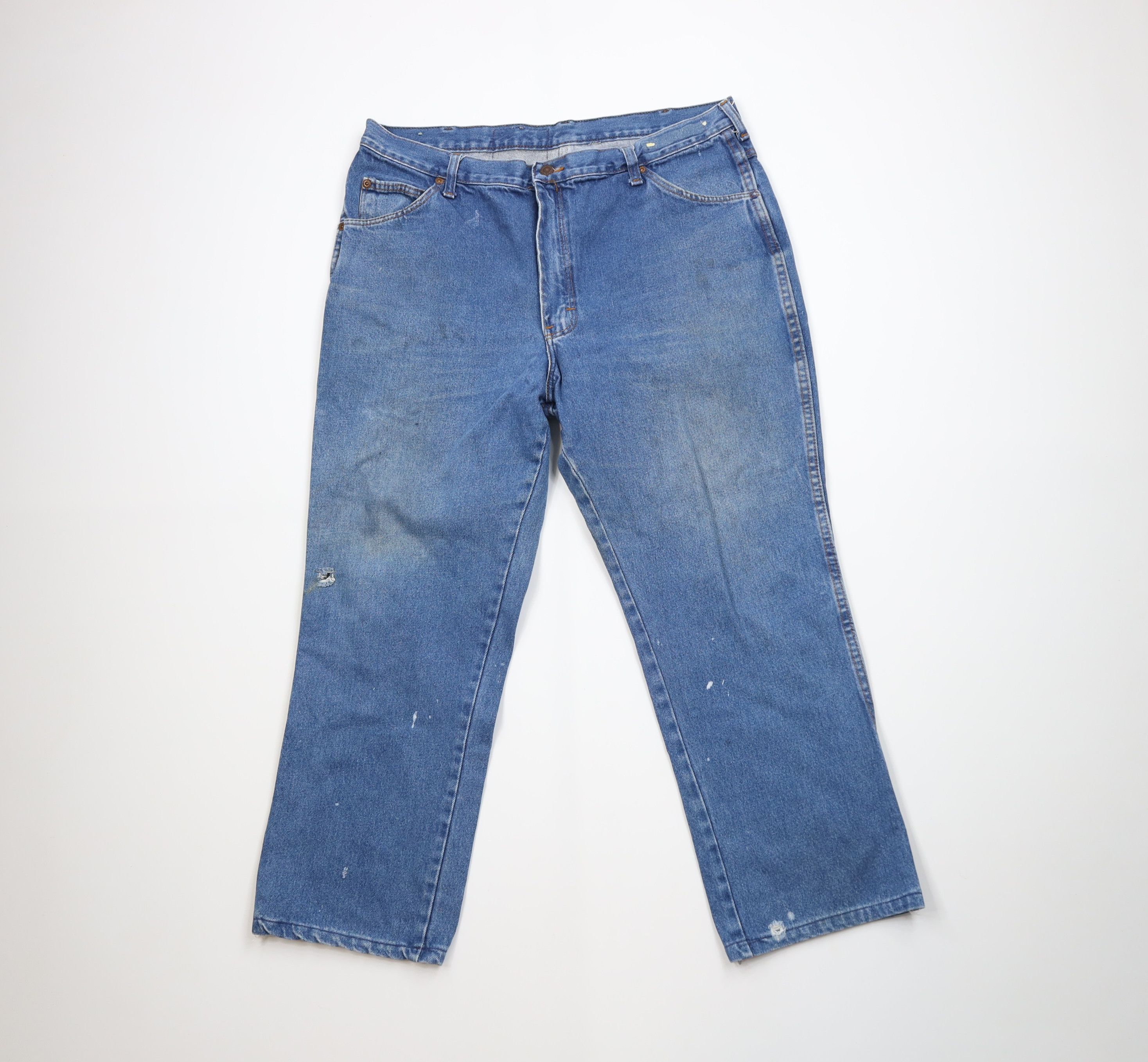 Dickies Vintage 70s Dickies Branders Straight Leg Denim Jeans USA Size US 36 / EU 52 - 1 Thumbnail