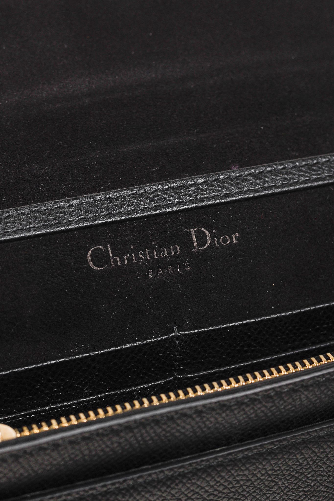 Dior Christian Dior 30 Montaigne Black Leather 2-in-1 Pouch Size ONE SIZE - 14 Thumbnail