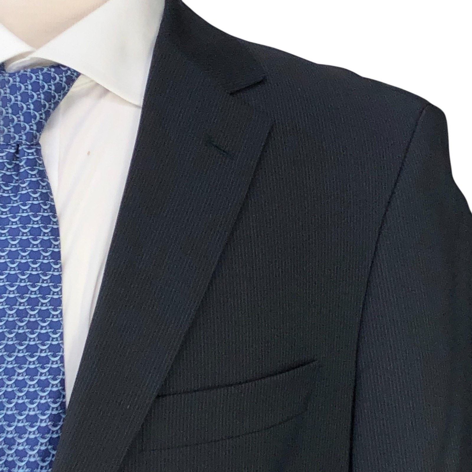 Hugo Boss Hugo Boss Sport Coat 38S Black Pinstripe Pasolini1/Movie1 Size 38S - 4 Thumbnail