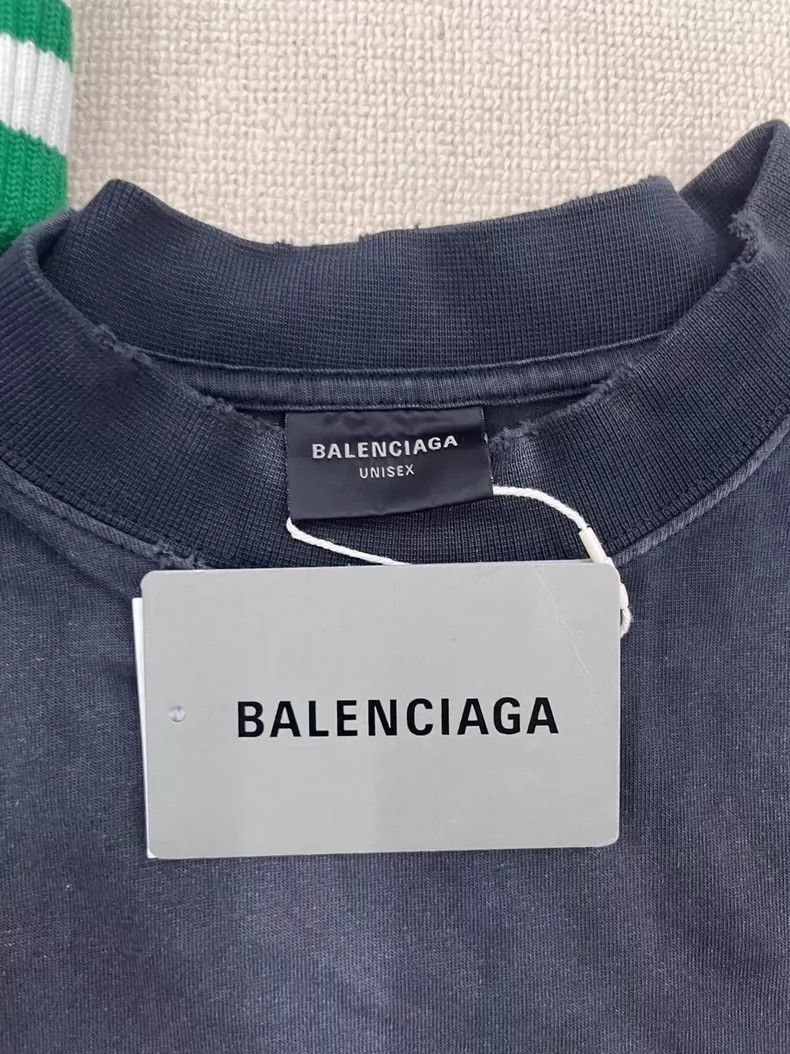 Balenciaga Tape Tape Made Old Short Sleeve T-Shirt Menswear