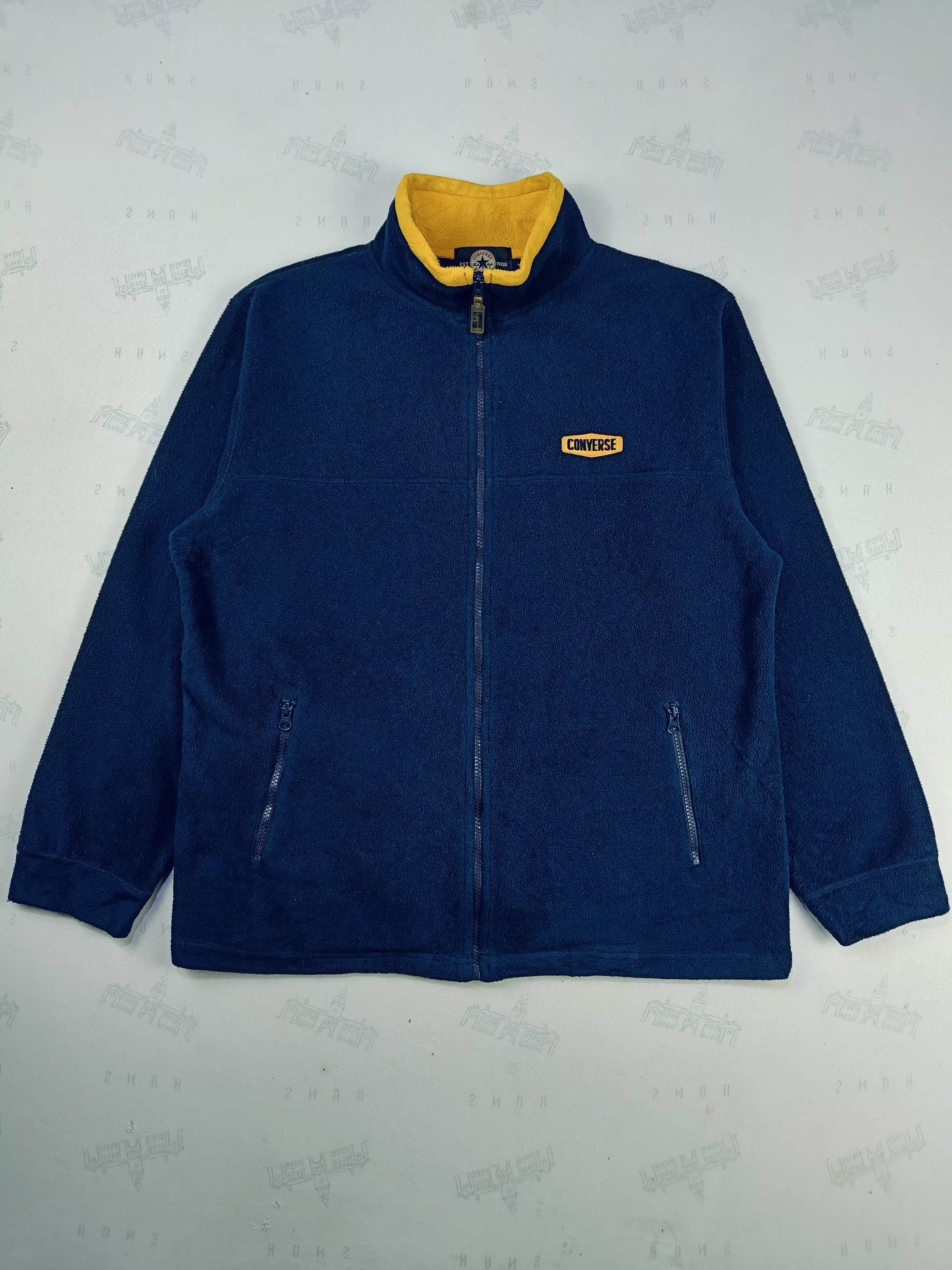 Converse Vintage All Star Converse Fleece Zipper Jacket Size US L / EU 52-54 / 3 - 5 Thumbnail
