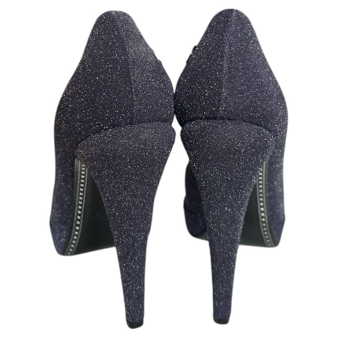 Chanel CHANEL Purple/Green Interlocking CC Logo Pumps, US8.5/IT38.5 Size US 8.5 / IT 38.5 - 9 Thumbnail