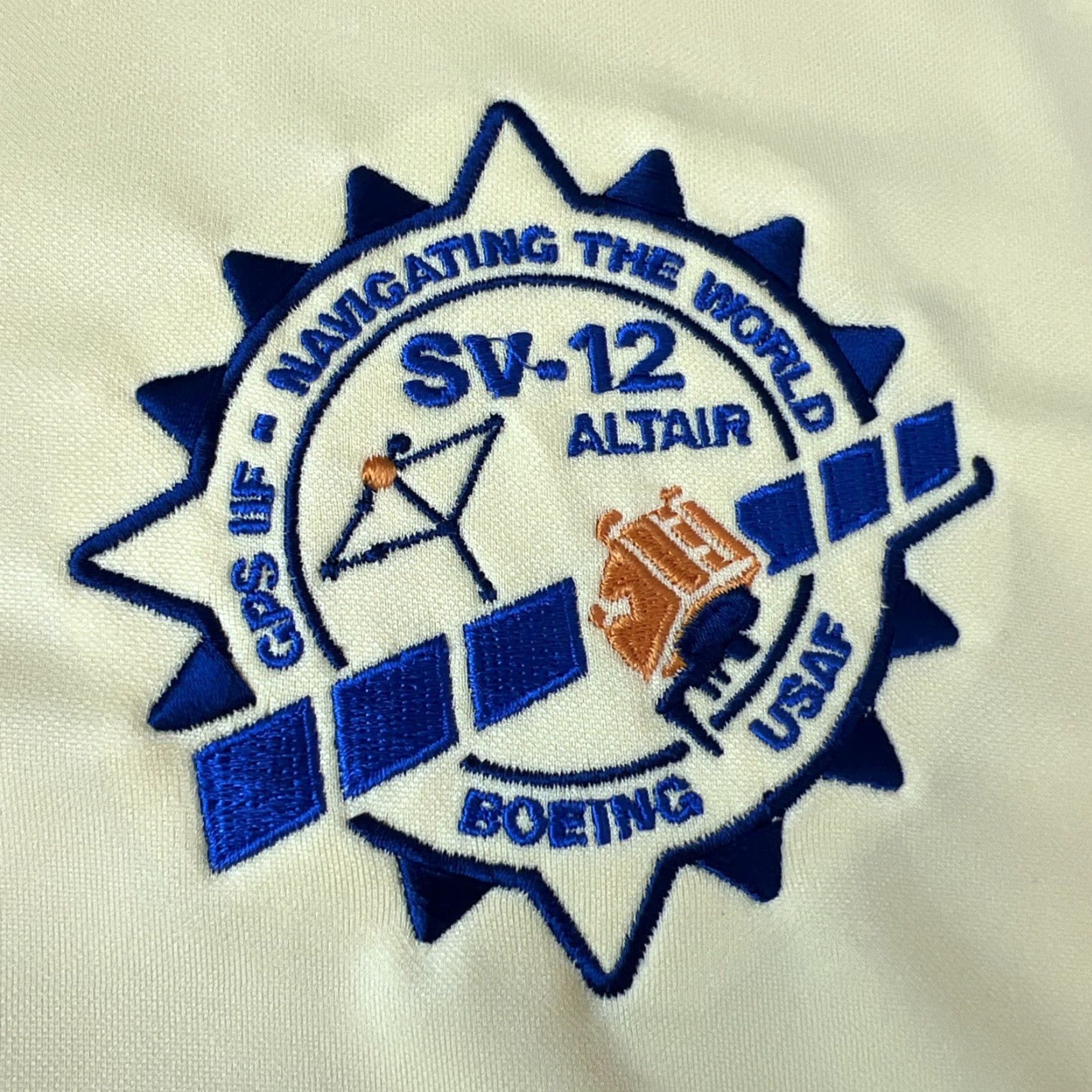 Vintage VINTAGE Boeing USAF GPS IIF SV-12 ALTAIR Navigating The World Launch Team Polo Medium New Size US M / EU 48-50 / 2 - 3 Thumbnail