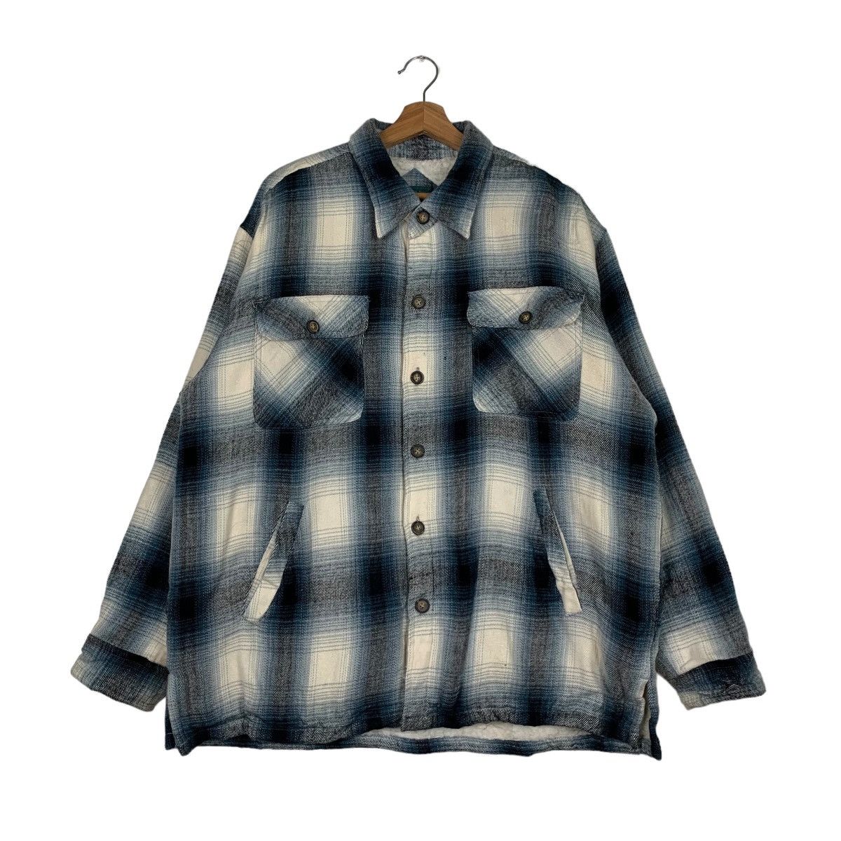Kero　IRENE Shadow Plaid Jacket Plaid Sherpa Varsity Jacket – ECKO UNLTD