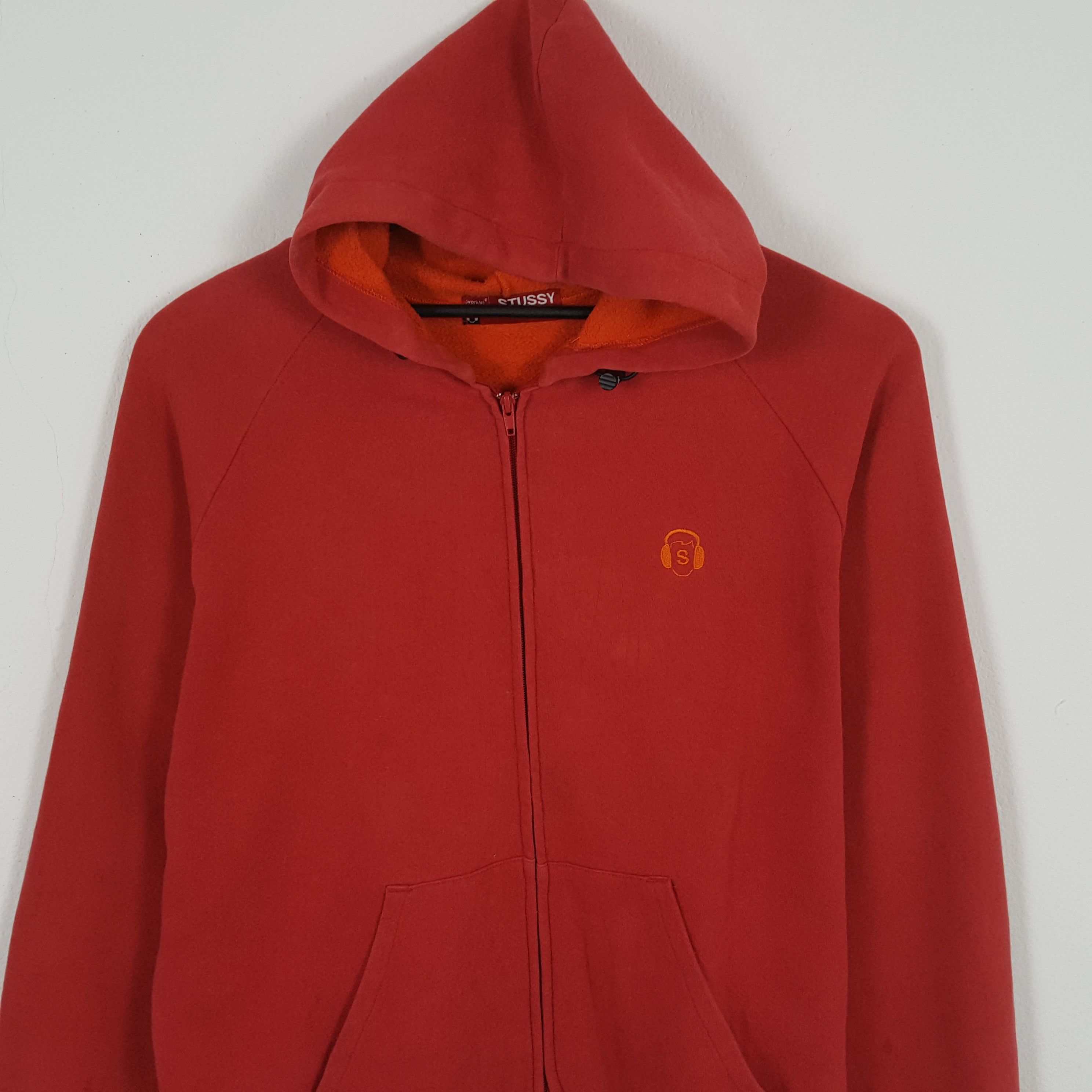 Stussy × Vintage STUSSY Streetwear Custom Art Logo Style Zipper Hoodies Size US XL / EU 56 / 4 - 4 Thumbnail