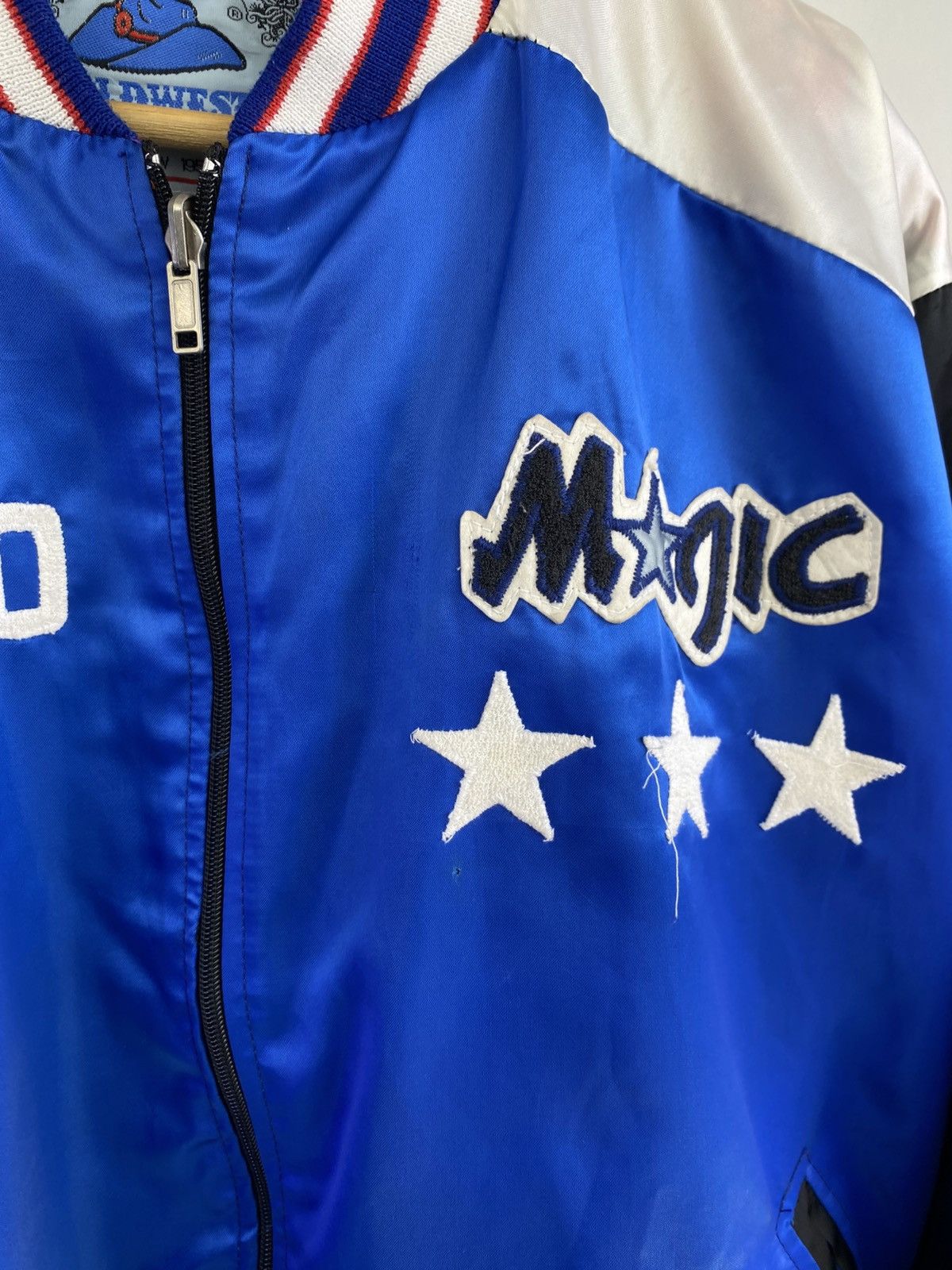 NBA 2000’s Old West Orlando Magic Satin Varsity Jacket Size US L / EU 52-54 / 3 - 13 Thumbnail
