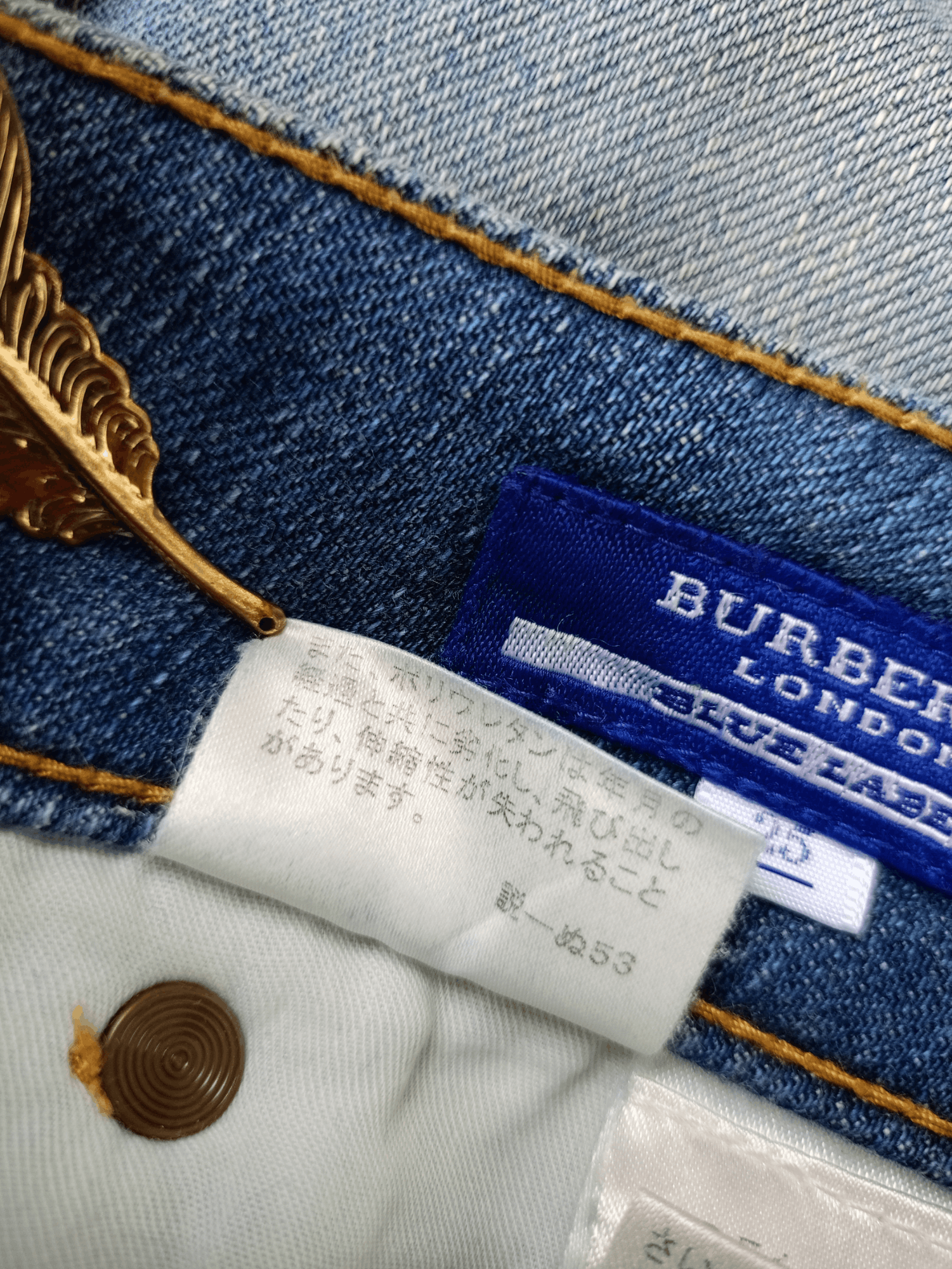Burberry × Vintage Burberry London Blue Label Vintage Streetwear Denim Bootcut Size 25" / US 0 / IT 36 - 21 Thumbnail