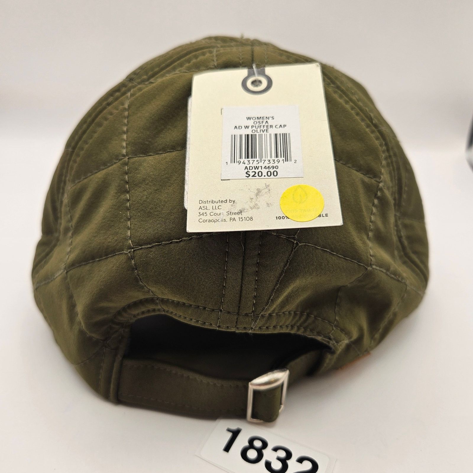 Alpinestars ALPINE DESIGN WOMEN'S OS OLIVE GREEN PUFFER CAP ADJUSTABLE Size ONE SIZE - 4 Thumbnail