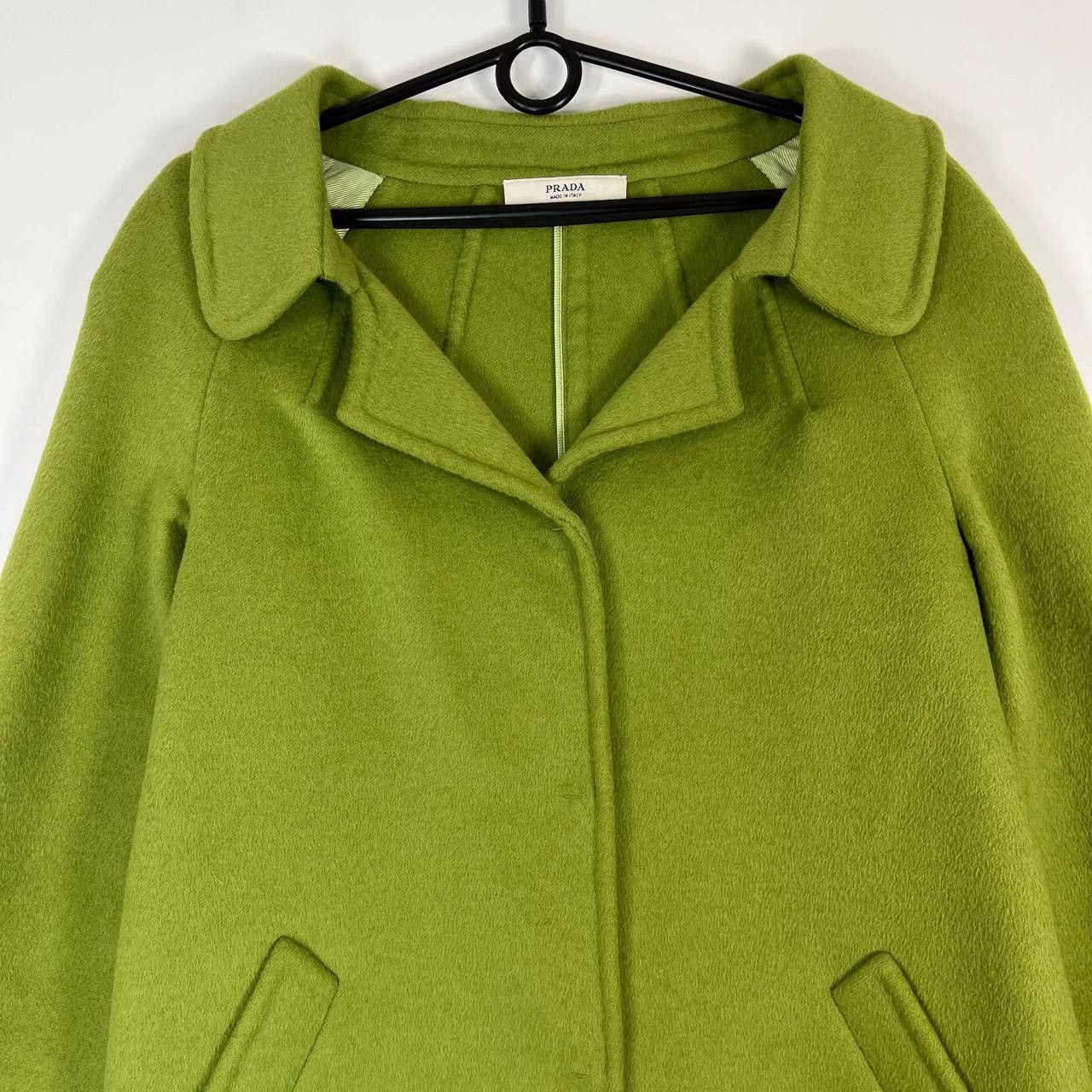 Prada Prada Green Virgin Wool Angora Coat Made In Italy Womens 42 Size M / US 6-8 / IT 42-44 - 2 Thumbnail