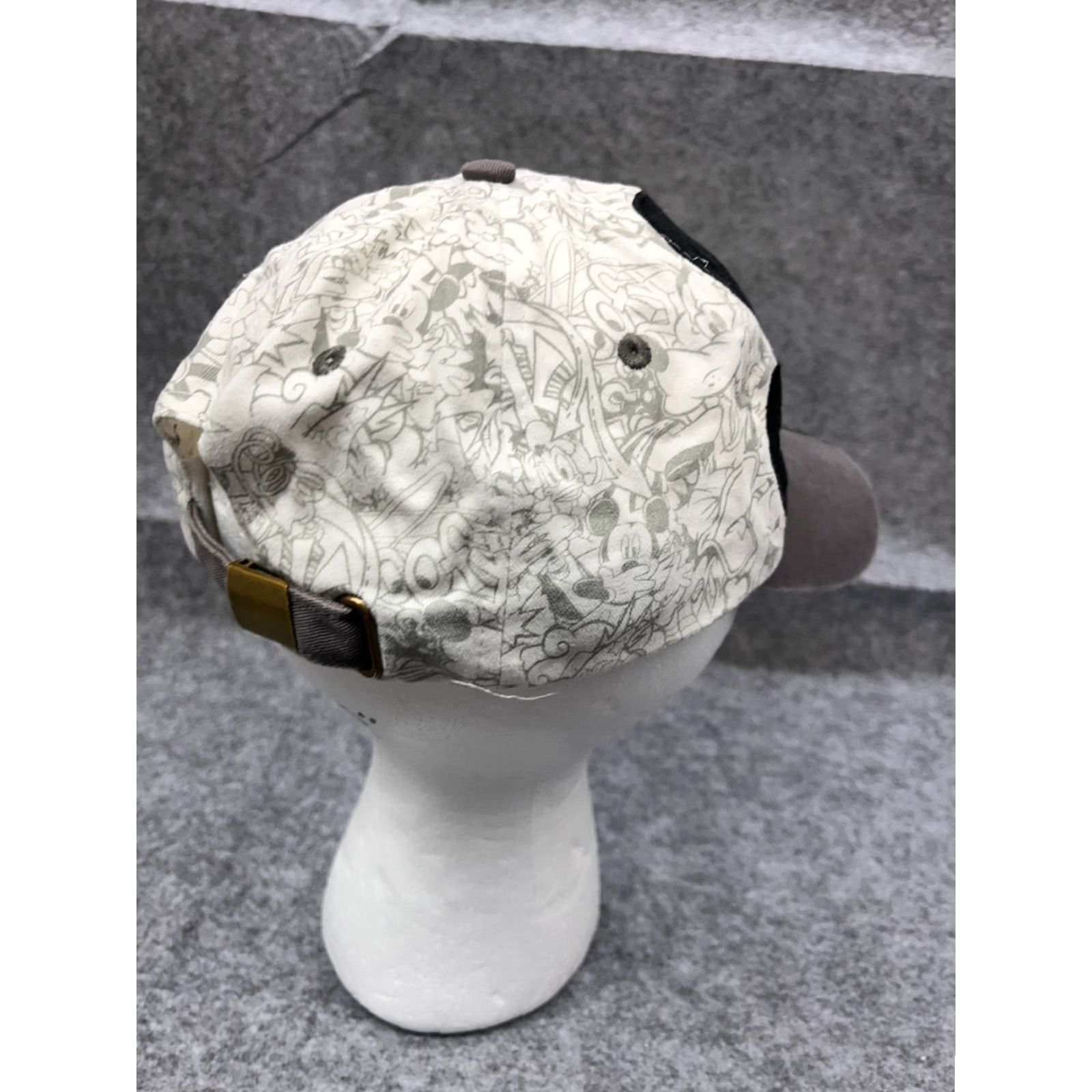 Disney VINTAGE Disney Walt World Mickey Mouse Hat Cap Strap Back Adult White Cotton Graffiti Baseball Cap Unisex Size ONE SIZE - 7 Thumbnail