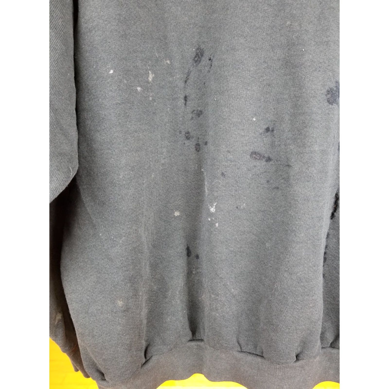 Vintage VINTAGE Black Sweatshirt XL Burnout Distressed Trash/Camouflage Pattern Pullover Men XS? XL Size US XL / EU 56 / 4 - 3 Thumbnail