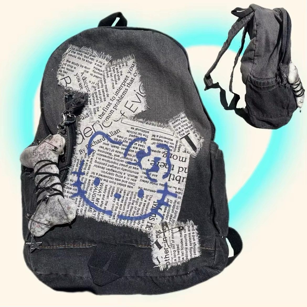 Japanese Brand Spray Painted Gradient Cowboy Backpack Size ONE SIZE - 3 Thumbnail