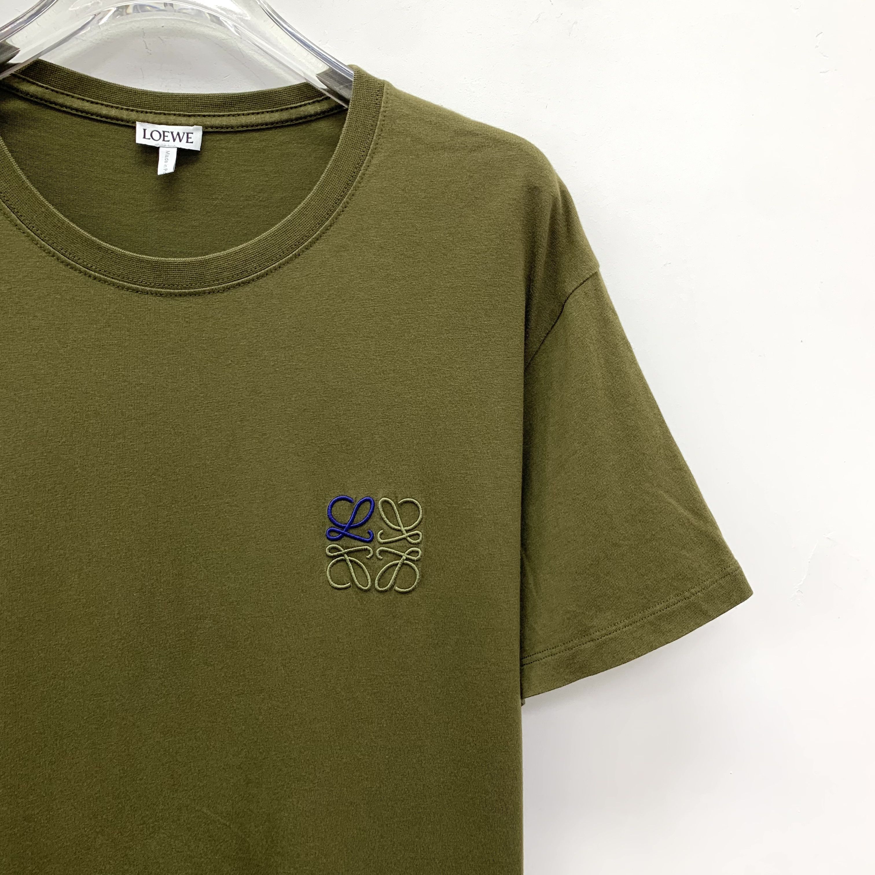 Loewe Loewe Logo T-Shirt Olive Green (M) Size US M / EU 48-50 / 2 - 3 Thumbnail