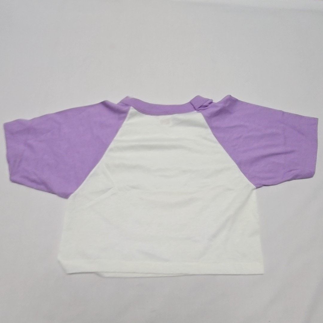 Vintage 80s Vintage Purple White Cropped Tee Sportswea USA Made S Size S / US 4 / IT 40 - 3 Thumbnail