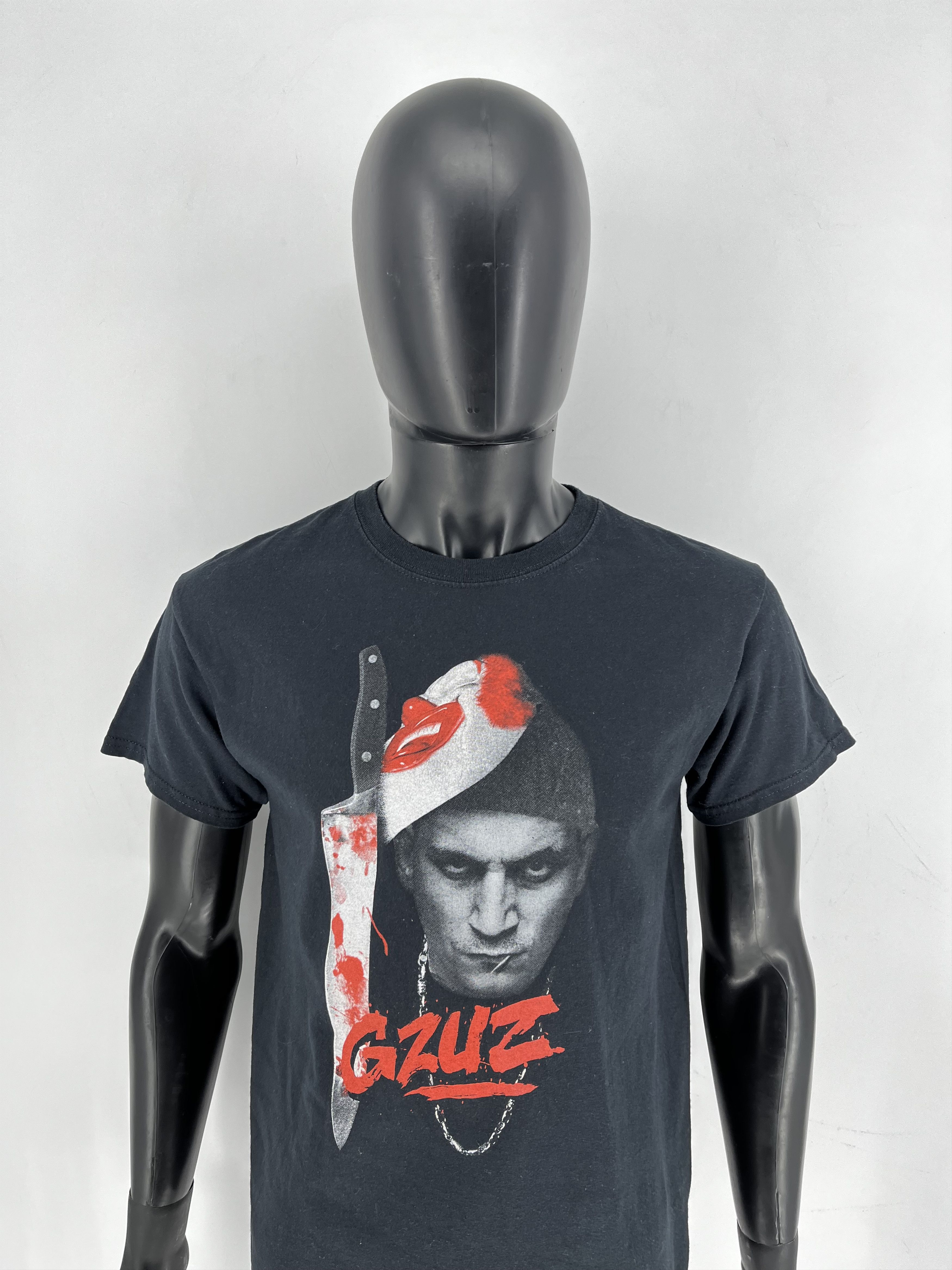 Rap Tees GZUZ T-Shirt Knife Print Black Size M Streetwear Rap HipHop Size US M / EU 48-50 / 2 - 6 Thumbnail
