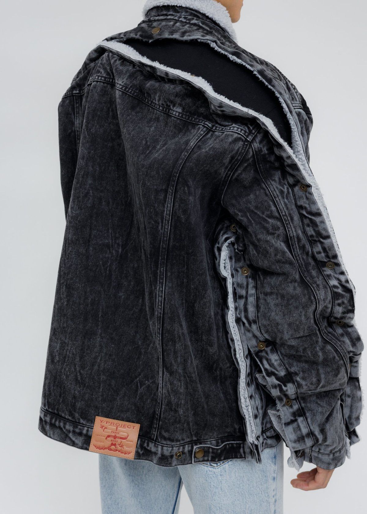 Y/Project Y/Project Black Snap Denim Jacket Size US L / EU 52-54 / 3 - 6 Thumbnail