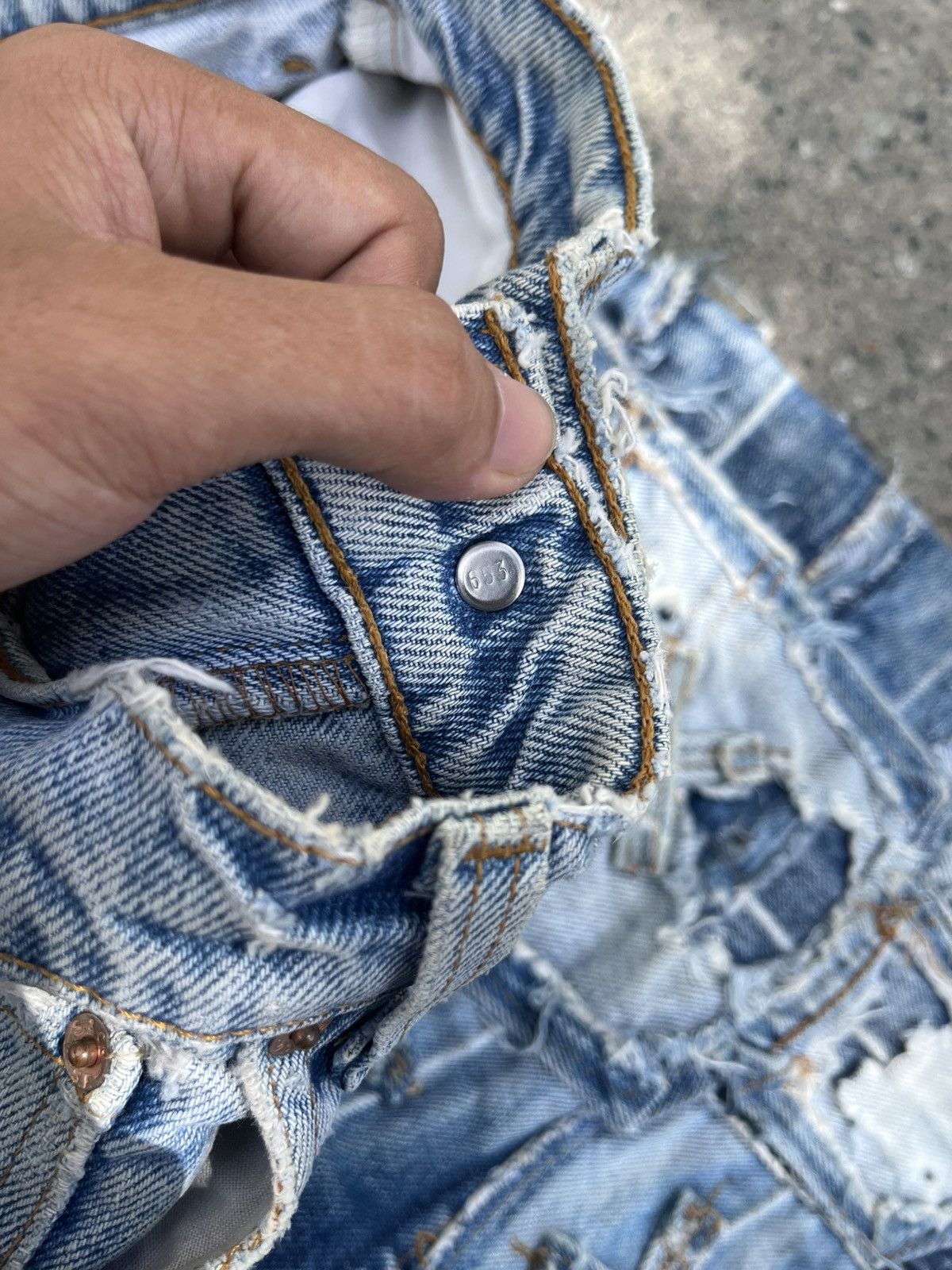 Levi's Vintage Clothing Rare Vintage Levi’s -Patchwork- Jorts Size US 32 / EU 48 - 7 Thumbnail