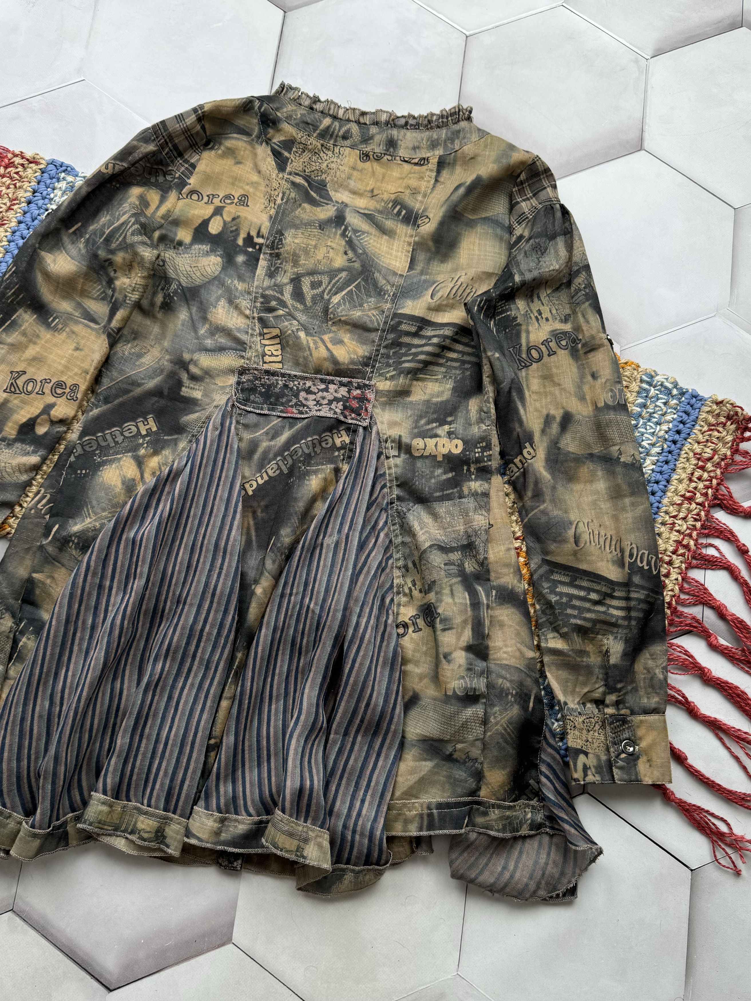 Vintage Vintage Printed Dress (E4) Size L / US 10 / IT 46 - 6 Thumbnail