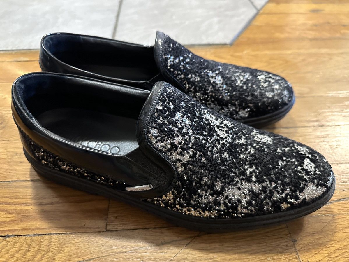 Jimmy Choo Jimmy choo black sparkle slip on Size US 11.5 / EU 44-45 - 1 Thumbnail