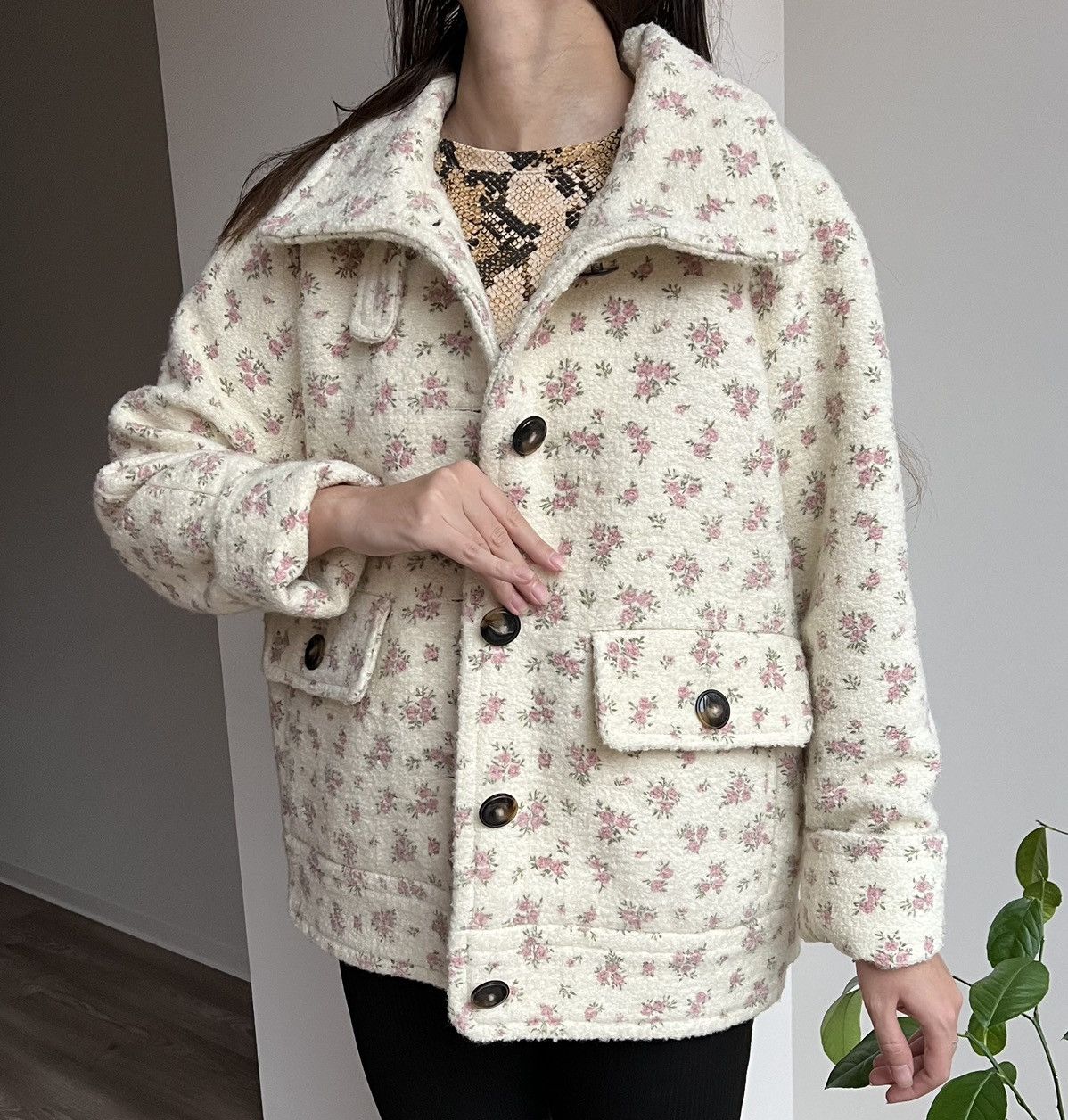 Sezane Sezane Leo Coat Floral Jacket Size M / US 6-8 / IT 42-44 - 16 Thumbnail