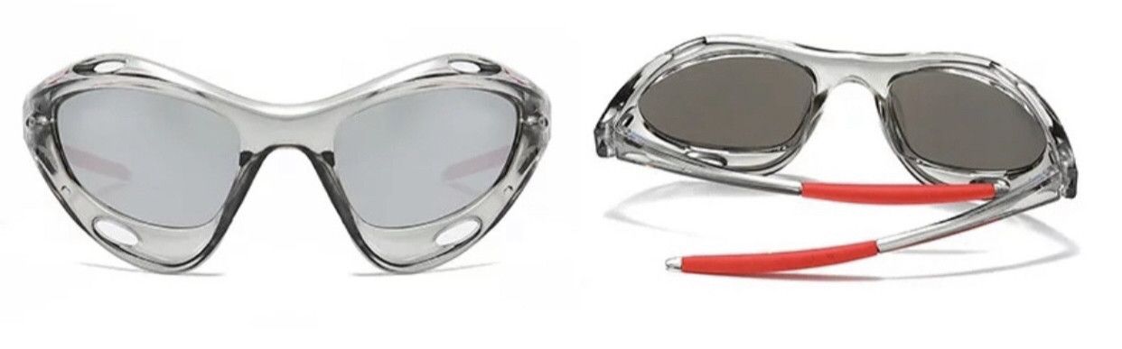 Jewelry Clear Dystopian Sunglasses Retro Cyber Punk Archive Cosplay Size ONE SIZE - 3 Thumbnail