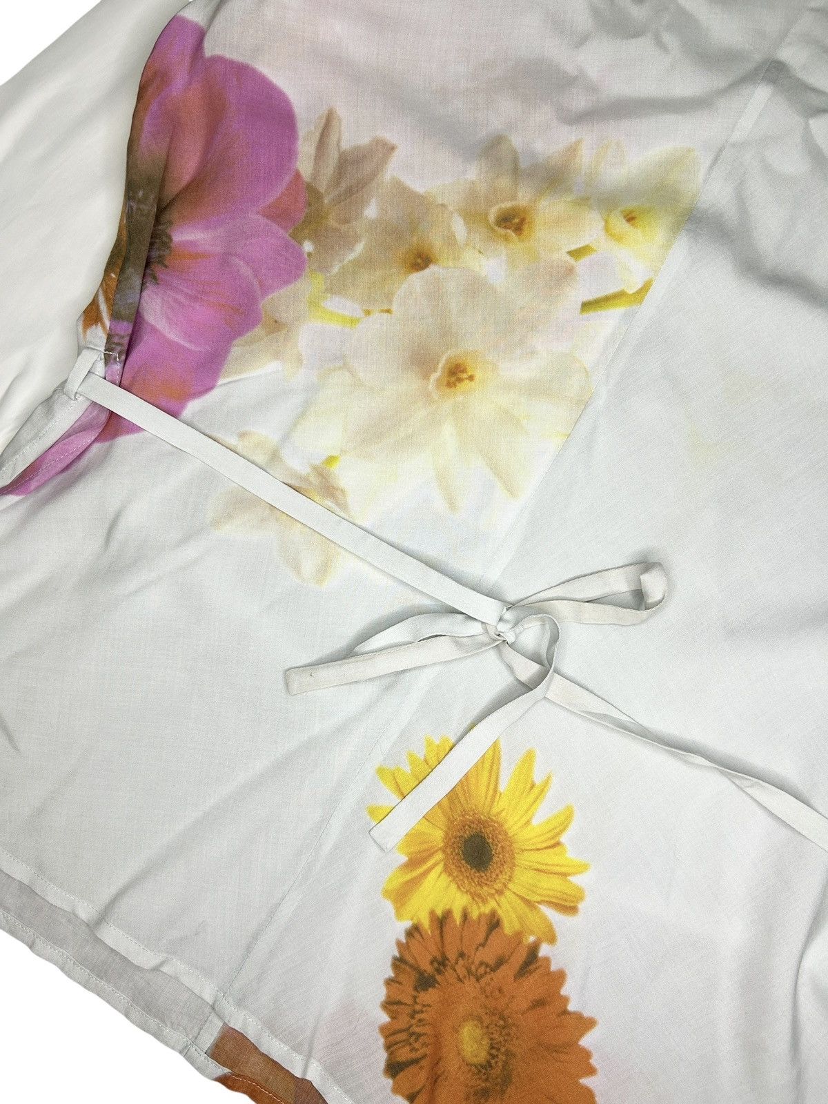 Y's S/S 08 Floral Wrap Top Size M / US 6-8 / IT 42-44 - 3 Thumbnail