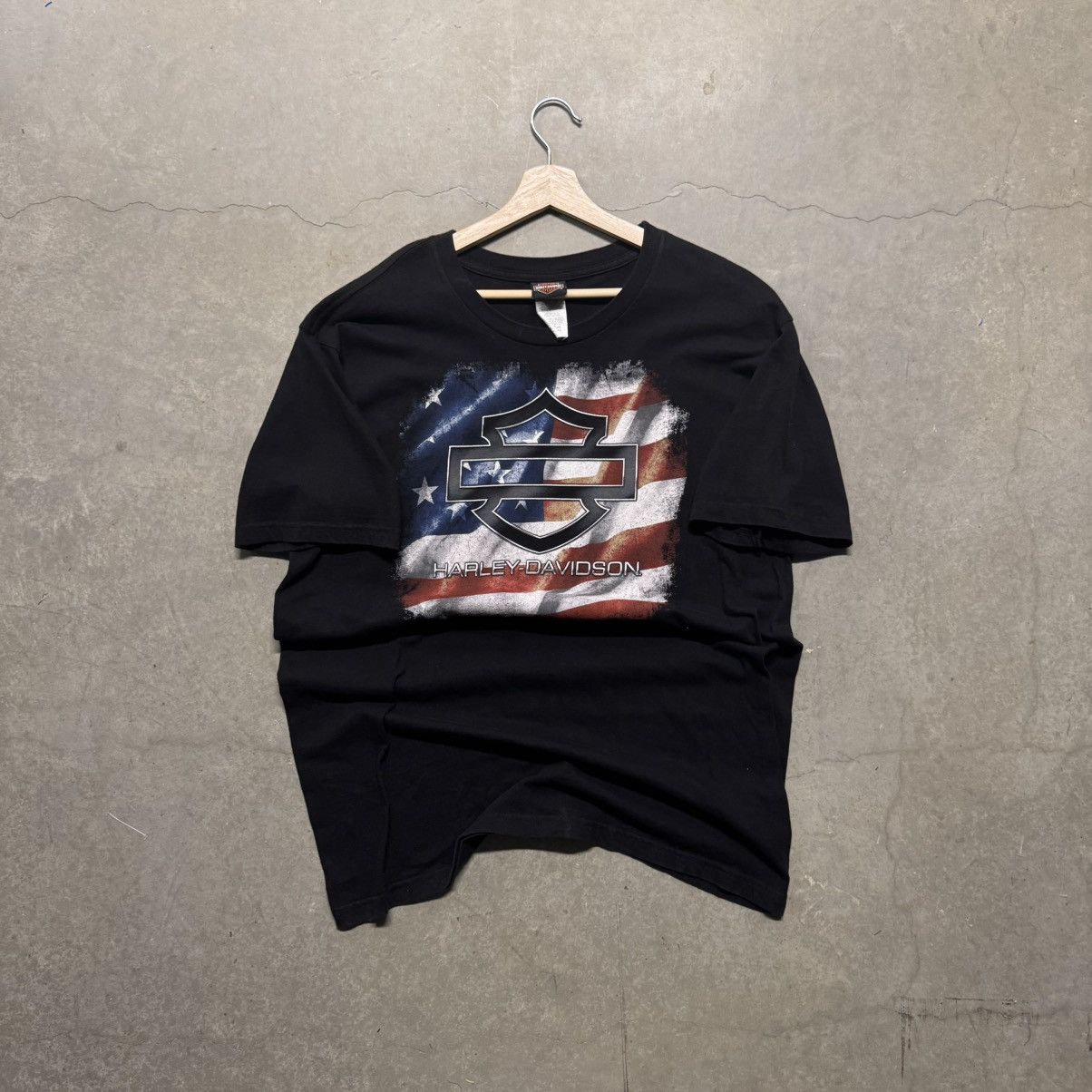 Harley Davidson Harley Davidson USA Flag Lancaster XL Vintage Tee Size US XL / EU 56 / 4 - 1 Thumbnail
