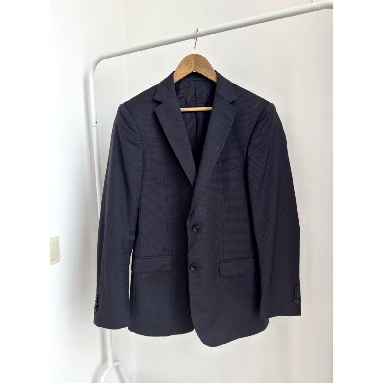 Z Zegna Z Zegna Blazer M 48R Lana Blue Classic Men Regular 2 Piece USA Italy Y2K Paris City Vintage? Size 40R - 7 Thumbnail