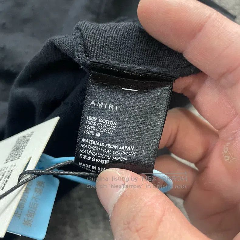 Amiri Amiri Size S Black Destroyer T-shirt Size US S / EU 44-46 / 1 - 4 Thumbnail