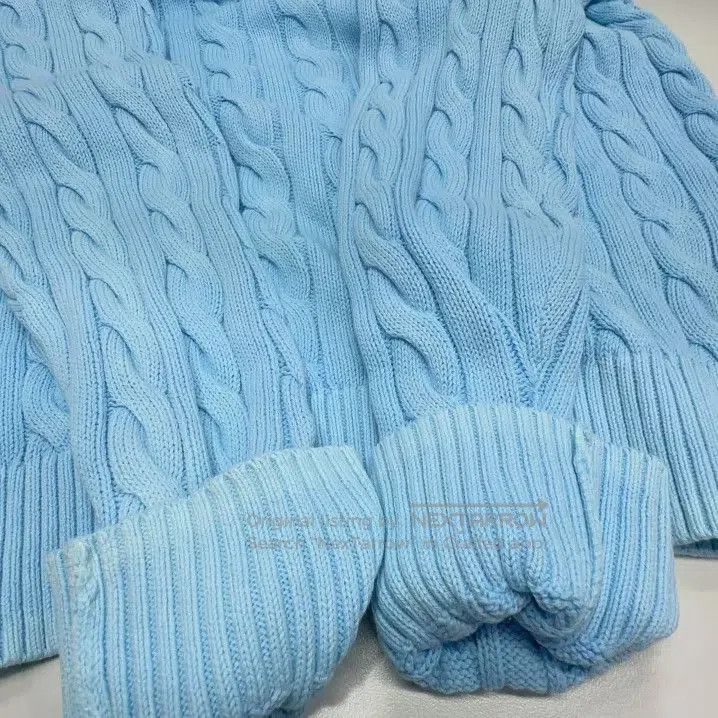 Polo Ralph Lauren Polo Ralph Lauren SS25 Men's Blue Cable Knit Sweater. Size US XL / EU 56 / 4 - 8 Thumbnail