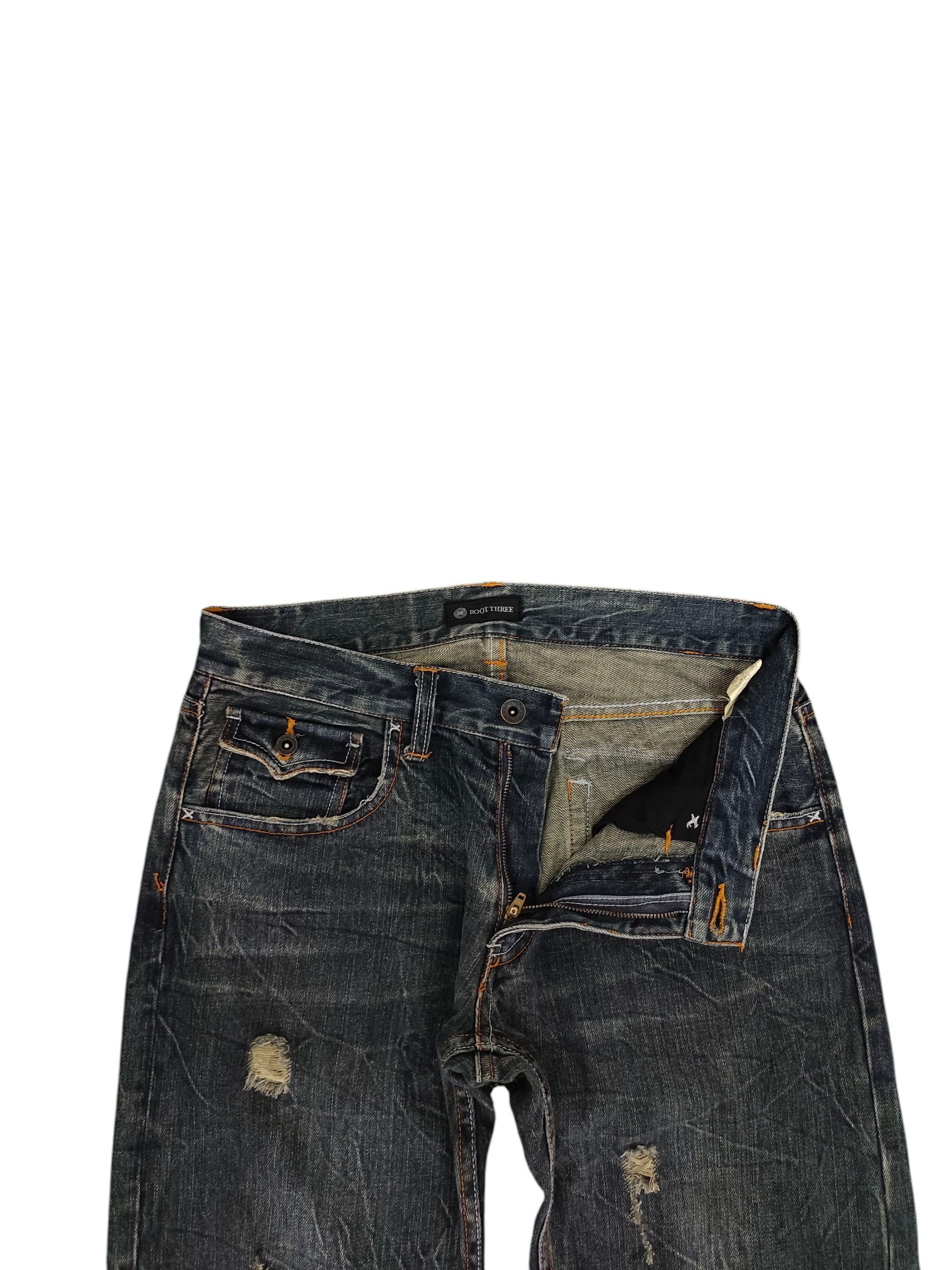 Hysteric Glamour × Undercover Japanese Brand Root Three Clawmark Distress Faded Jeans Size US 32 / EU 48 - 7 Thumbnail