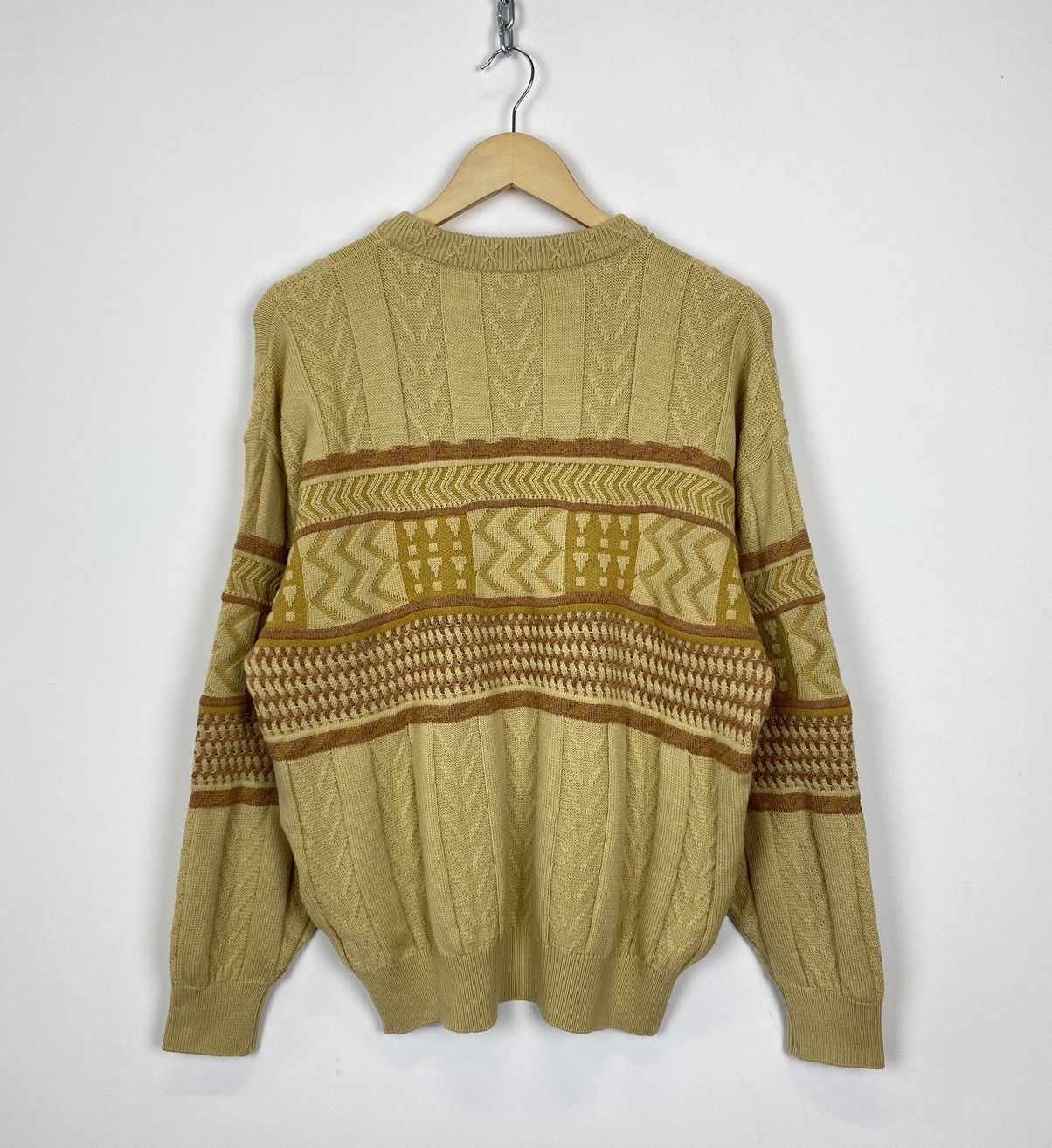 Lancel Vintage Lancel 3D Knit Sweater Abstract Pattern Men’s Size L Size US L / EU 52-54 / 3 - 8 Thumbnail