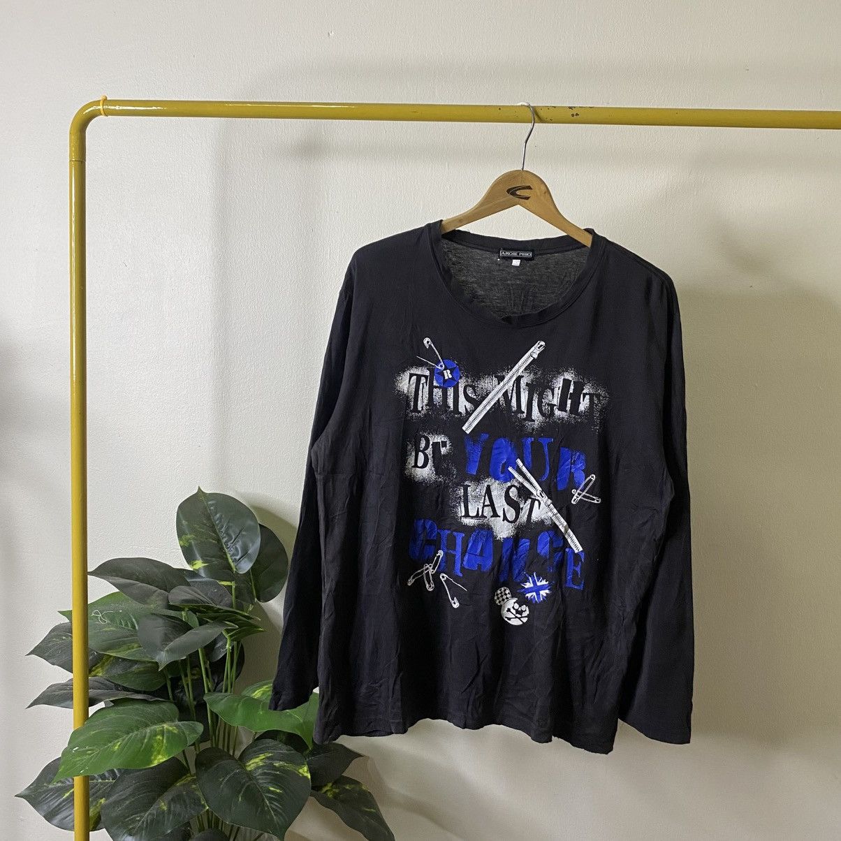 If Six Was Nine AmorePuro Seditionaries Poem Cyber Gothic Punk LS T Shirt Size US XL / EU 56 / 4 - 1 Thumbnail