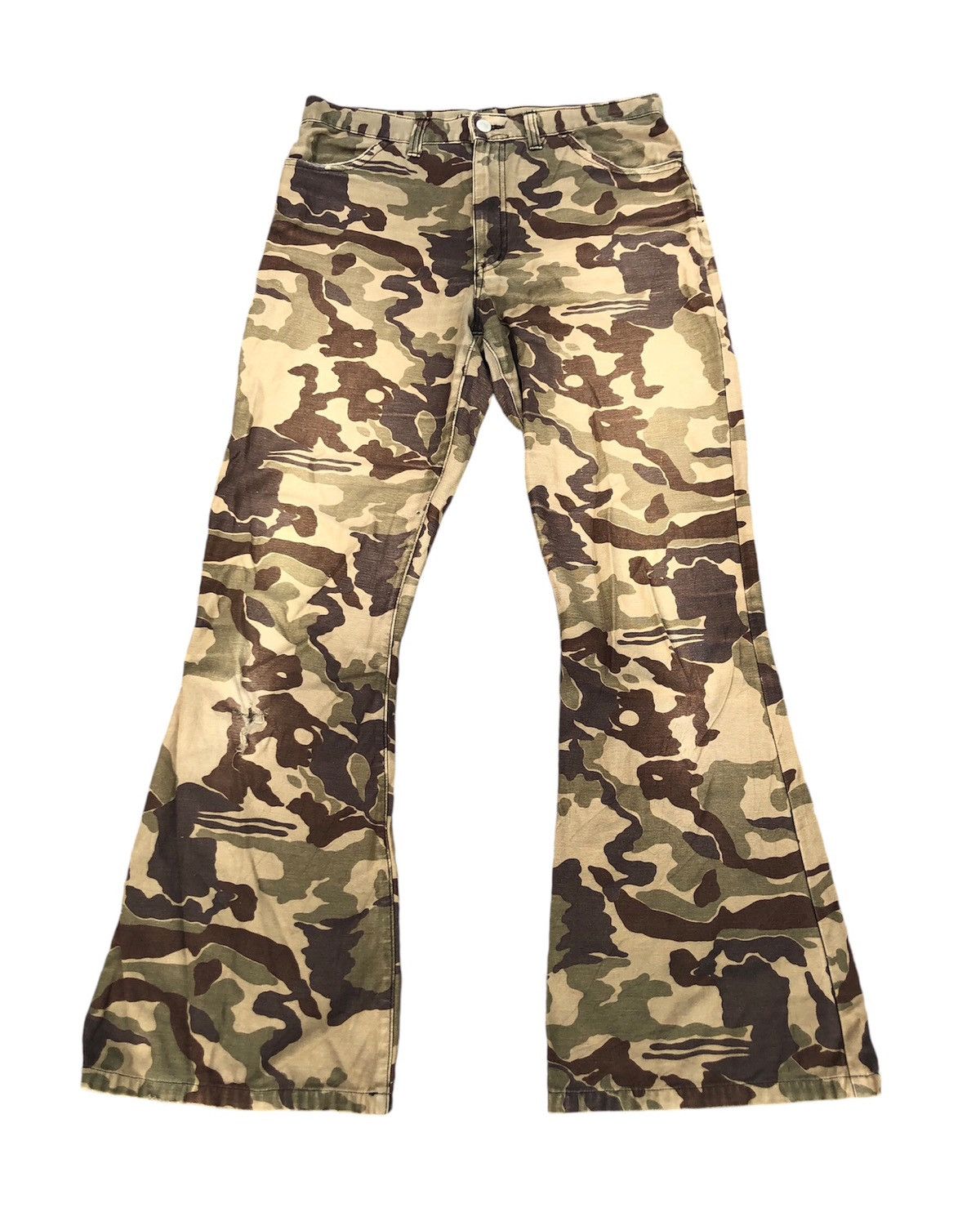 If Six Was Nine × Japanese Brand × Tornado Mart 🔥Japanese Camo Flare Jeans 🔥 Size US 30 / EU 46 - 1 Thumbnail