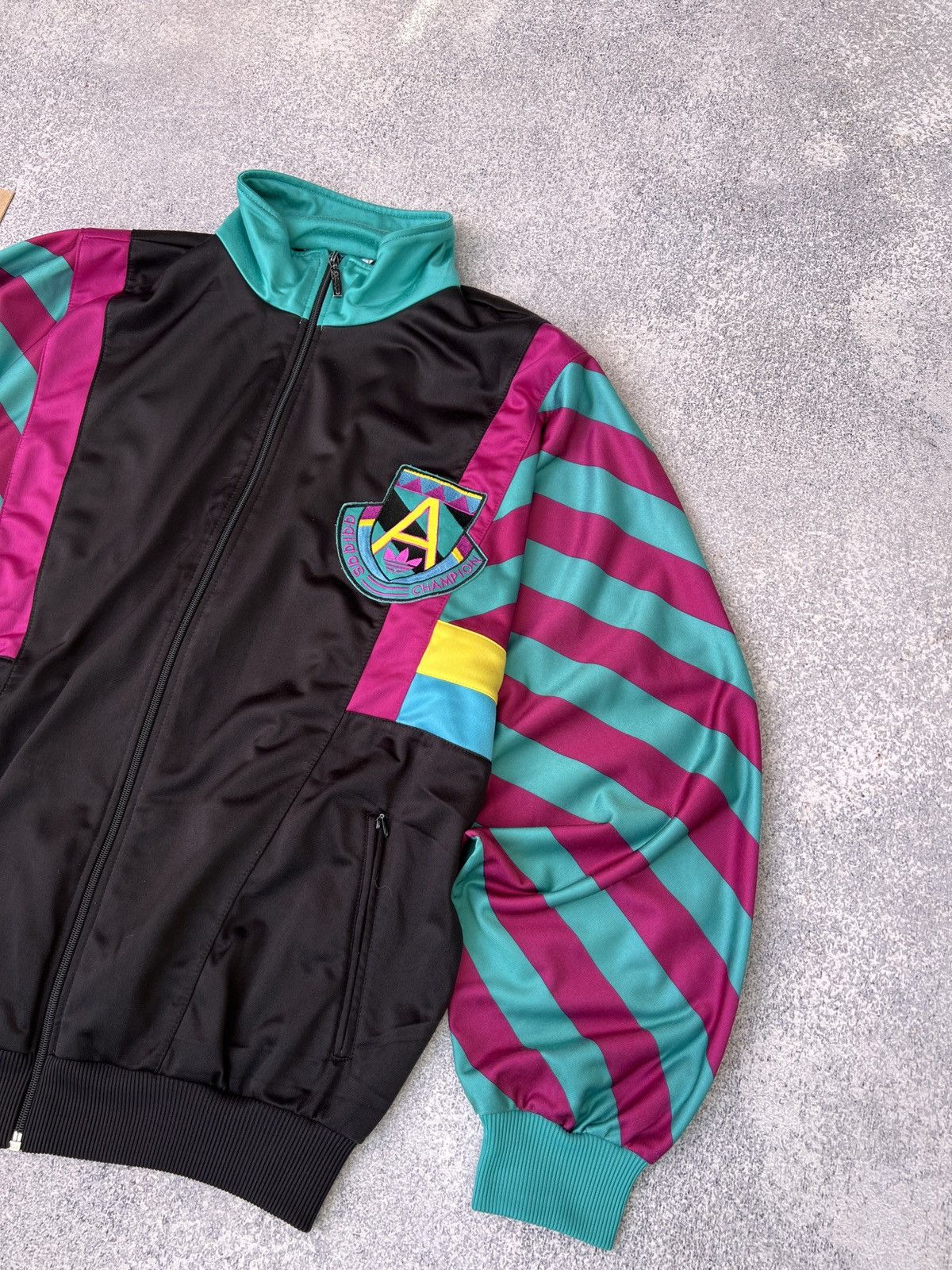 Adidas × Vintage Vintage Adidas Champion 90-s style zip sweatshirt Size US L / EU 52-54 / 3 - 5 Thumbnail