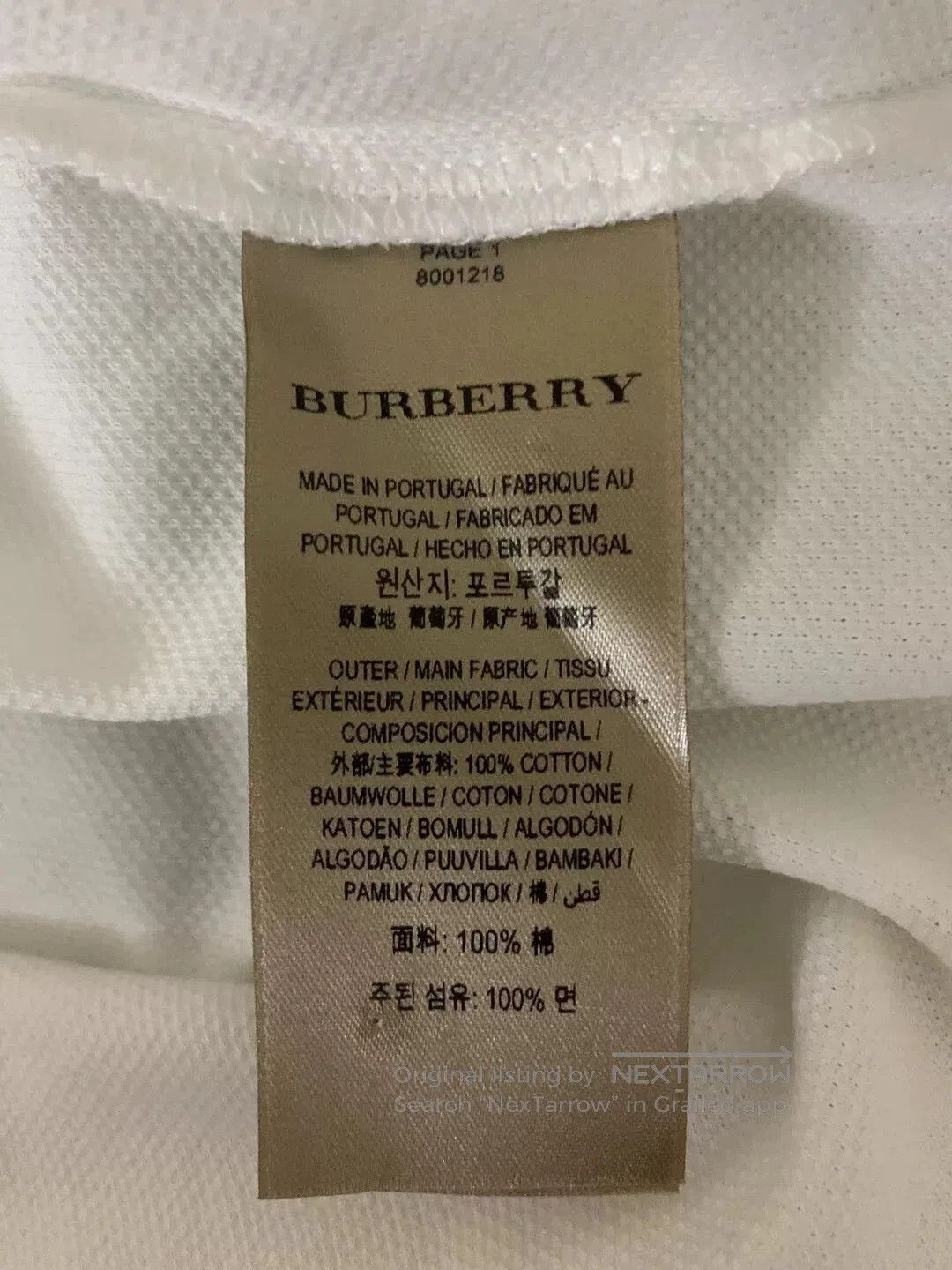 Burberry Burberrys Embroidered Polo Shirt Size L. Size US L / EU 52-54 / 3 - 4 Thumbnail