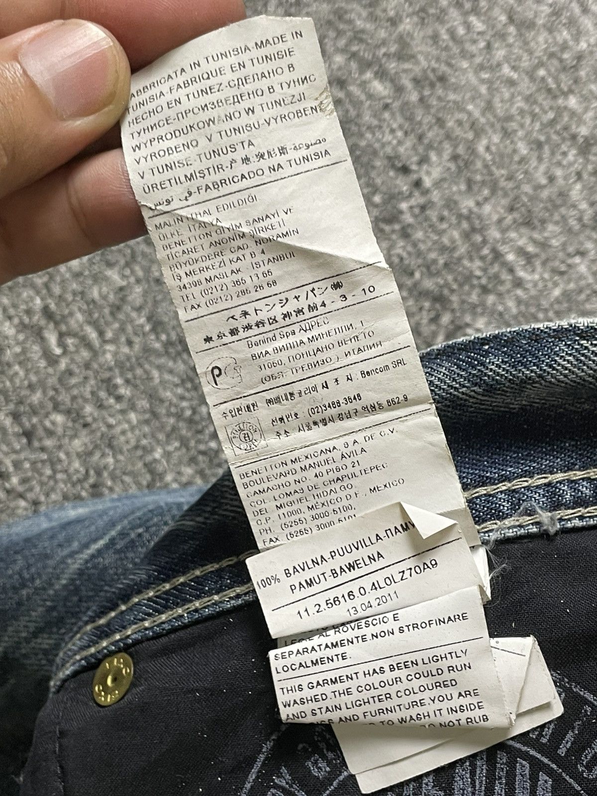 Sisley × Vintage SISLEY Brand Slim Fit Distressed Denim Ripped Jeans (117) Size US 34 / EU 50 - 12 Thumbnail