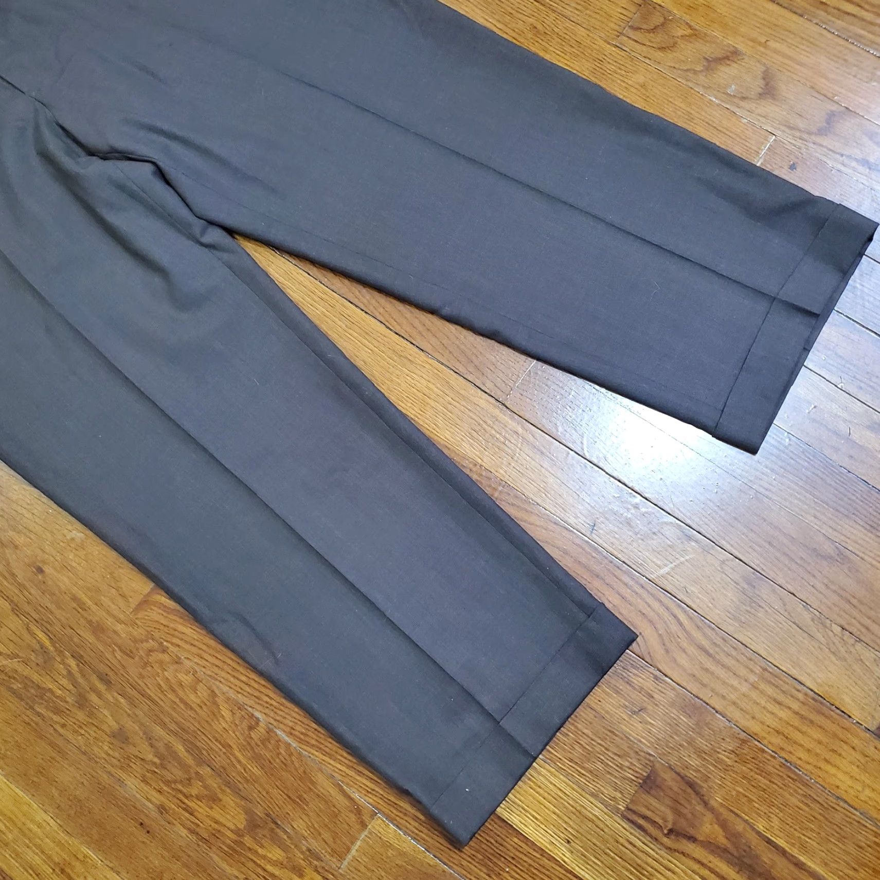 Brooks Brothers Brooks Brothers Country Club Madison Dress Pants Mens 42x29 Brown Wool Cuffed Size US 42 / EU 58 - 5 Thumbnail