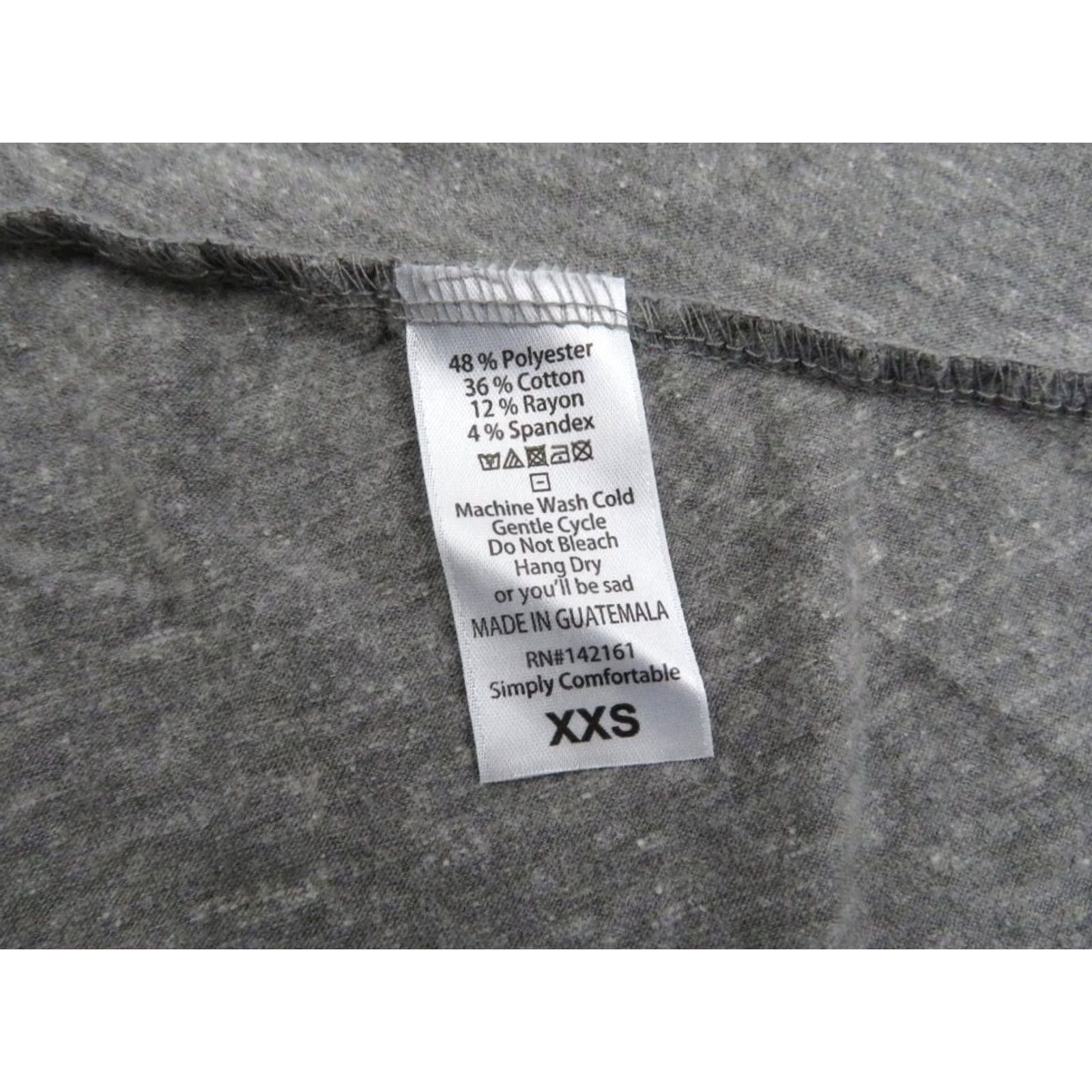 Vintage LuLaRoe Nicole Dress Womens XXS Gray Solid A-Line Fit & Flare Knee Length Cotton/Polyester Short Sleeve Neck Scoop Size XXS / US 00 / IT 34 - 6 Thumbnail