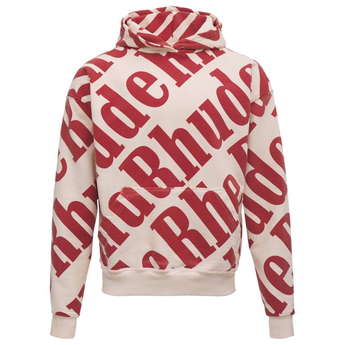 Rhude All Over Print White/Red Hoodie Size US L / EU 52-54 / 3 - 3 Thumbnail