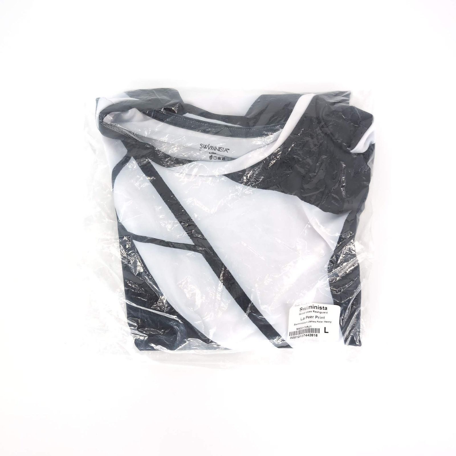 Other Swiminista x James Peter Henry Good Vibes Rashguard Sz L NWT Size US 36 / EU 52 - 3 Thumbnail