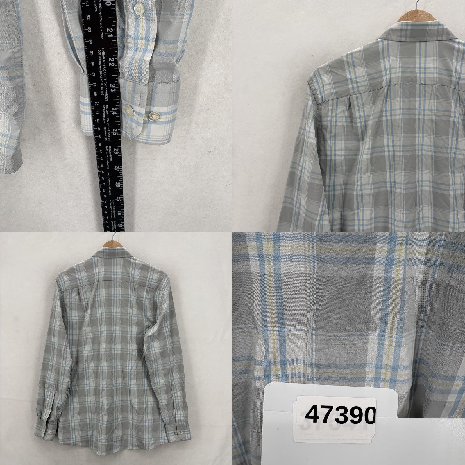 Southern Tide VINTAGE Southern Tide Intercoastal Shirt Mens M Gray Plaid Stretch Button Front Size US M / EU 48-50 / 2 - 8 Thumbnail