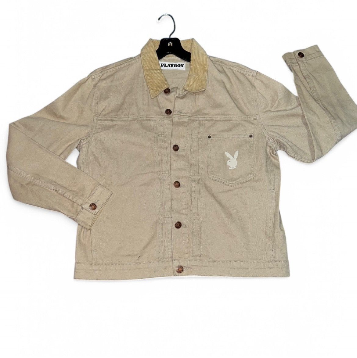 Playboy PLAYBOY TAN CREAM VINTAGE STYLED JACKET Size US M / EU 48-50 / 2 - 1 Thumbnail