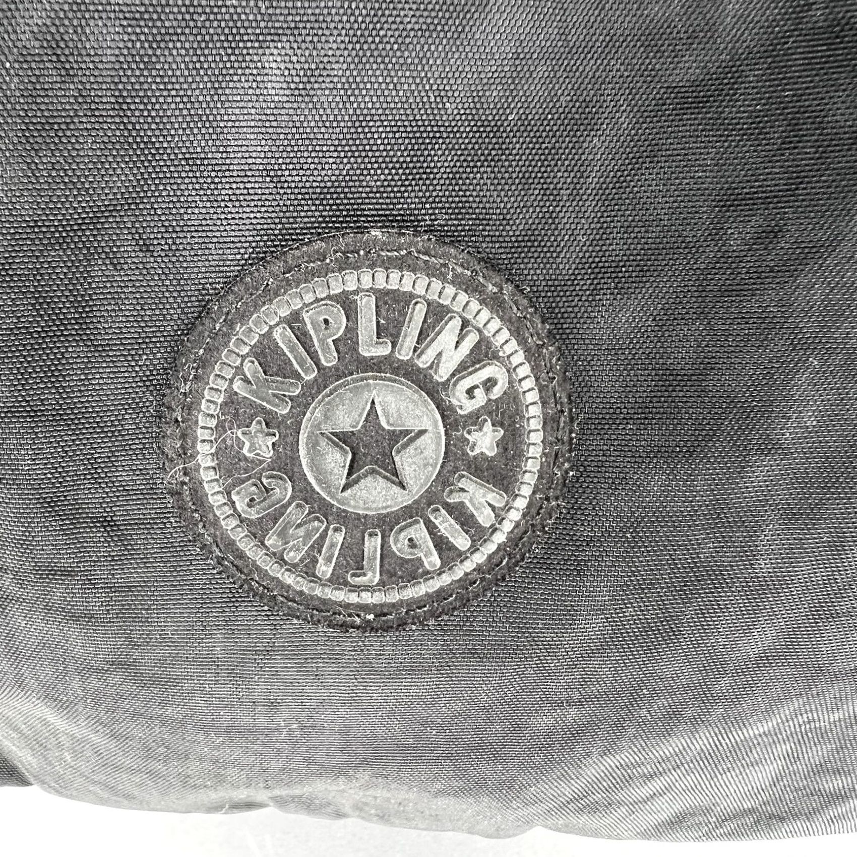 Vintage Kipling Crossbody Bag Annabelle Double Zip Light Nylon Black 11” By 8” Size ONE SIZE - 3 Thumbnail