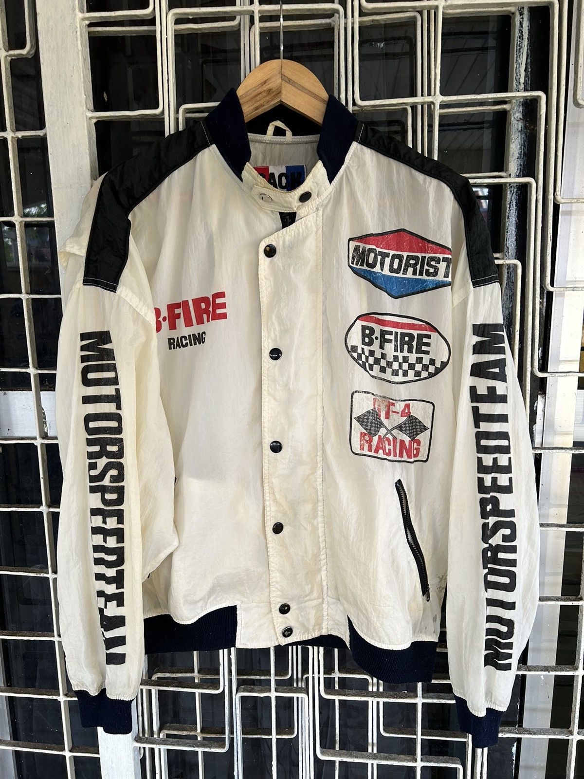 Vintage 💥RACING VINTAGE BACK FIRE RACING JACKET Size US XL / EU 56 / 4 - 1 Thumbnail